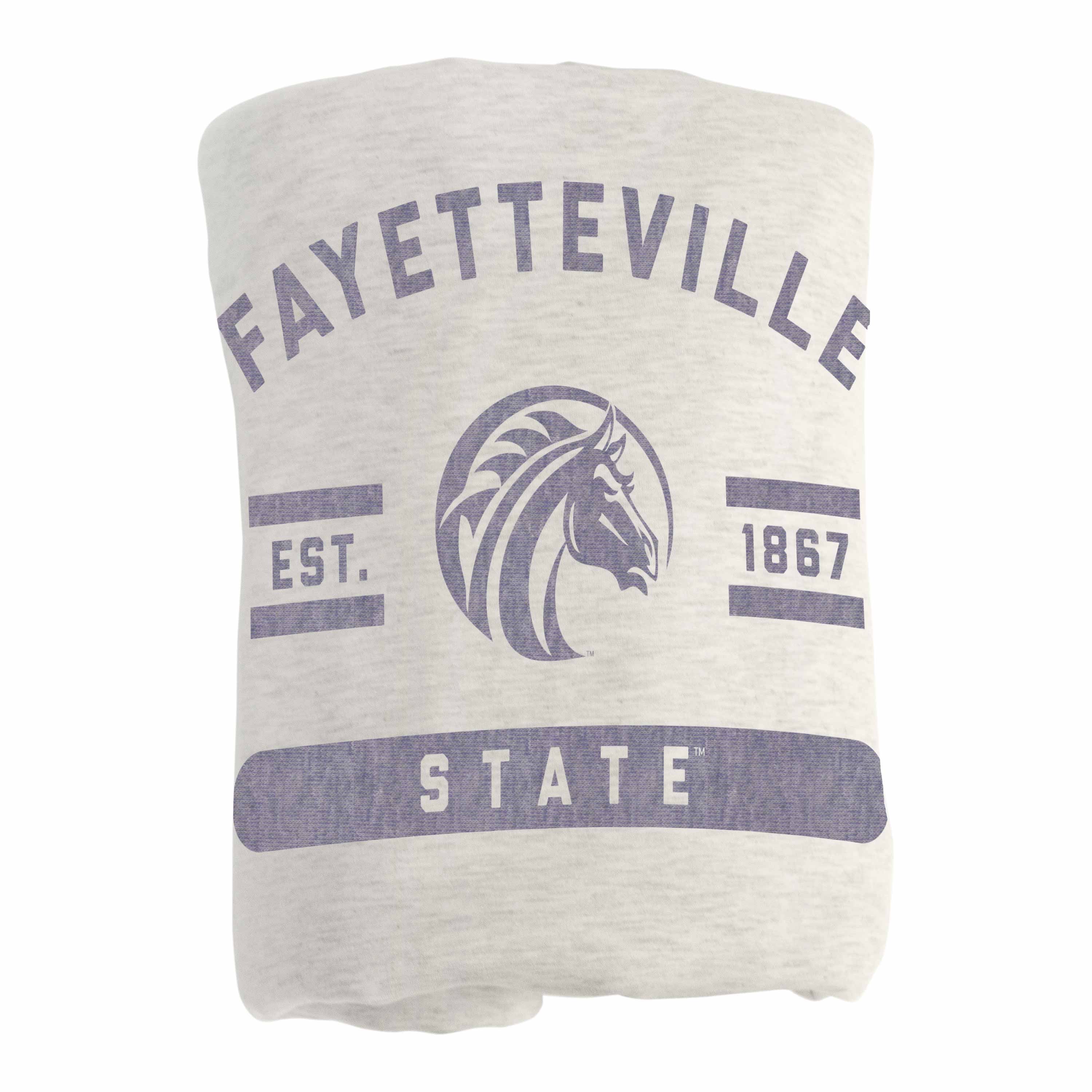 Fayetteville State Oatmeal Sweatshirt Blanket - Image 3
