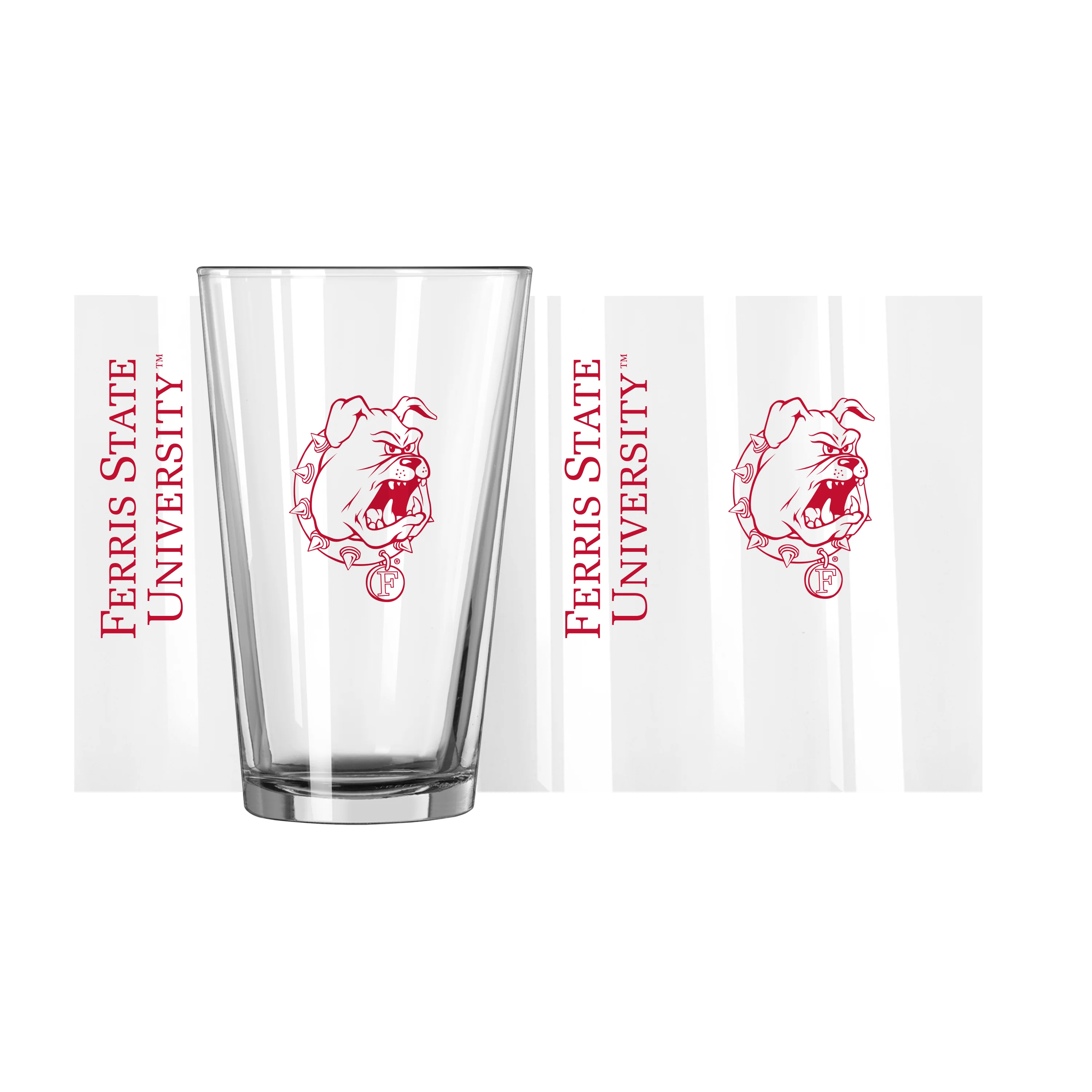 Ferris State 16oz Gameday Pint Glass - Image 2
