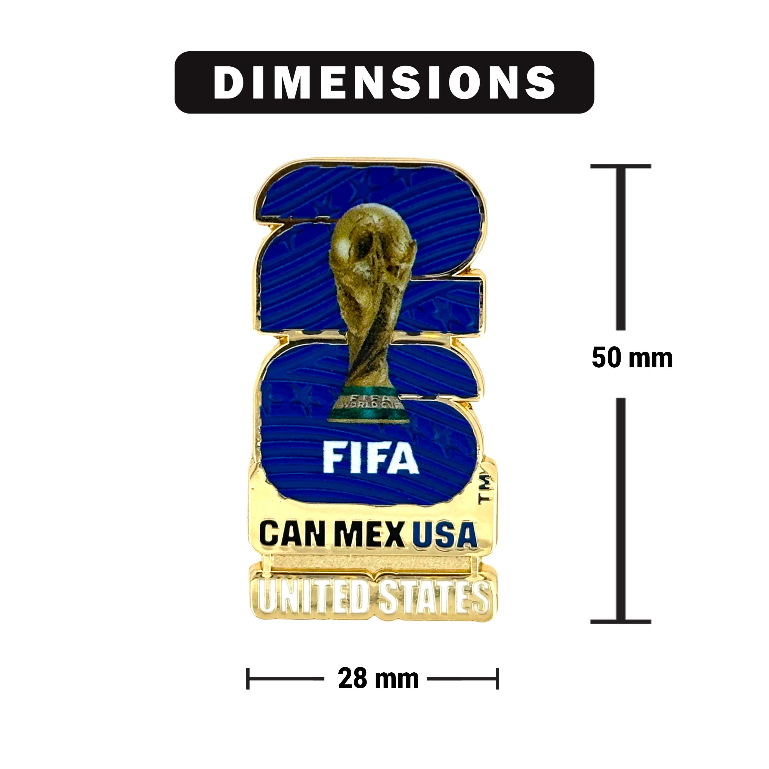 FIFA 2026 World Cup Host Country USA Lapel Pin on Backer Card with hologram (FIFA) - Image 5