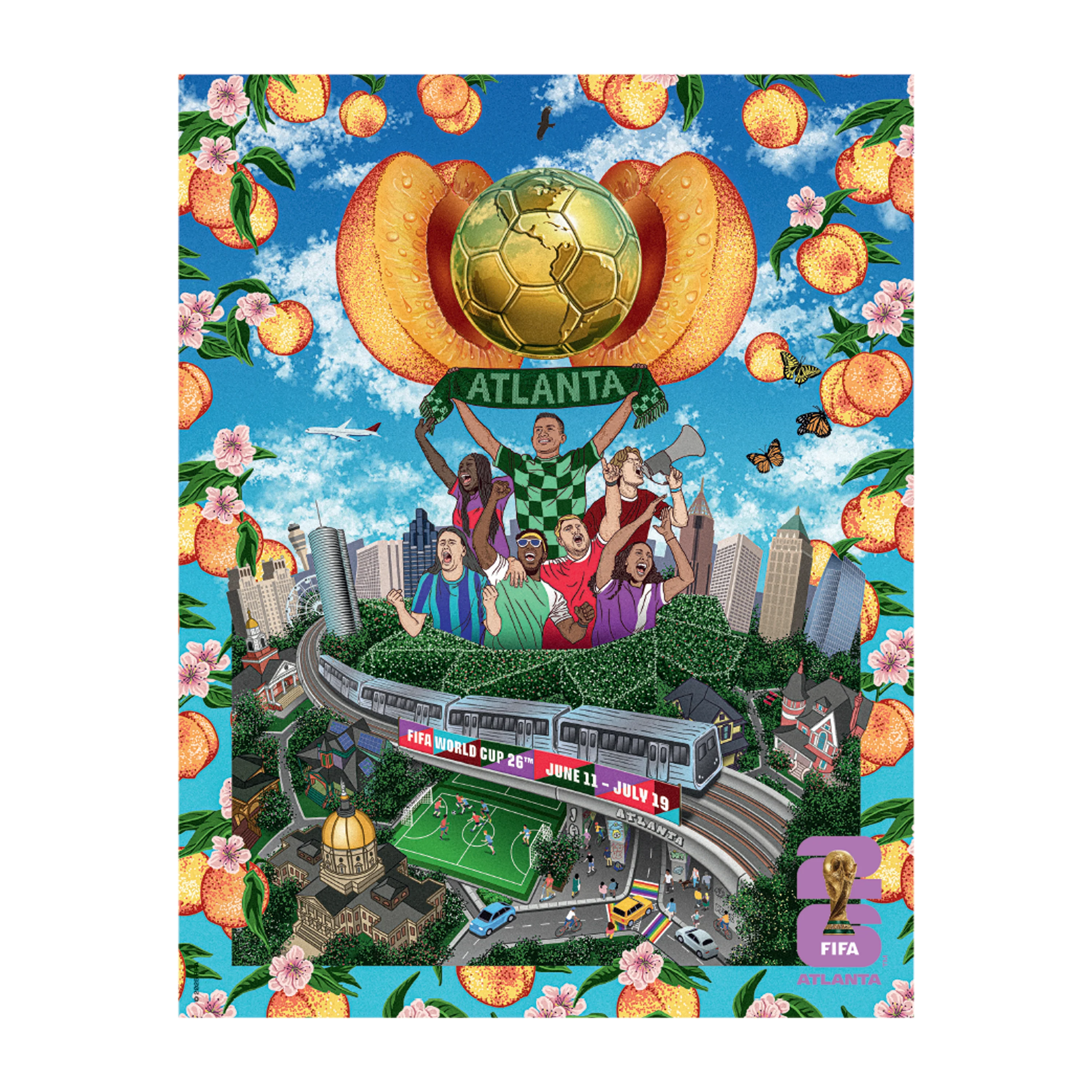 FIFA WC26 Atlanta Poster Magnet