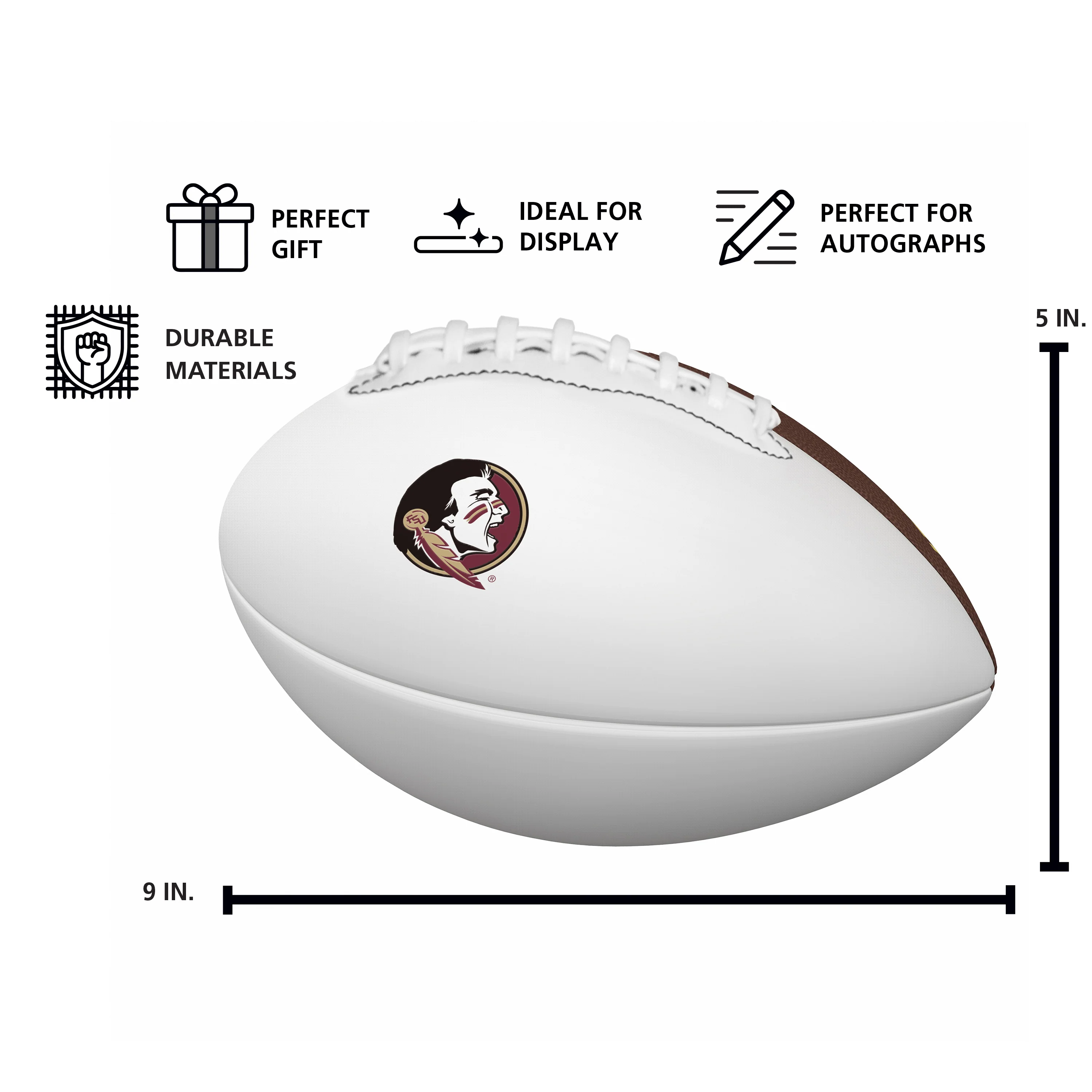 FL State Mini Autograph Football - Image 4