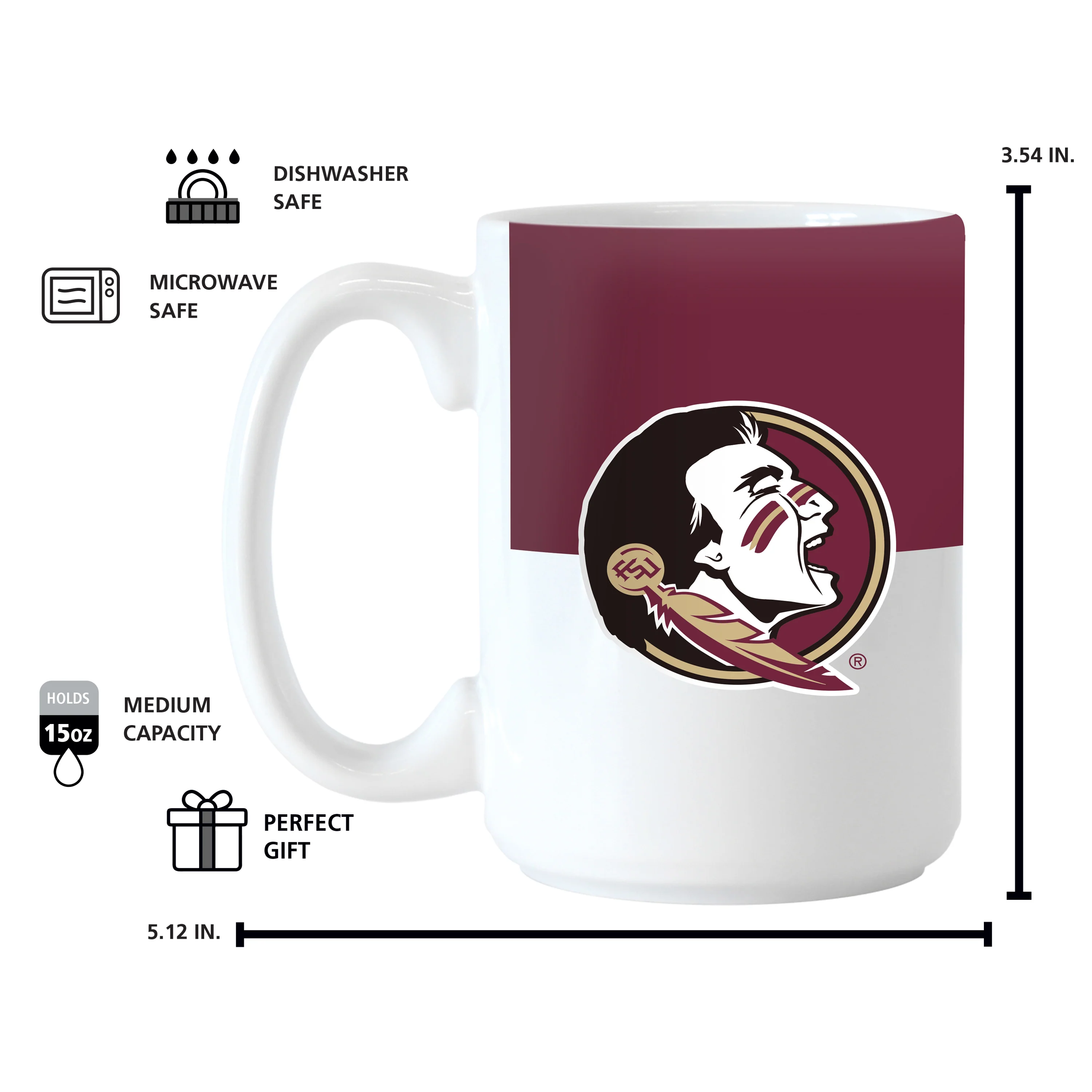 Florida State 15oz Colorblock Sublimated Mug - Image 4