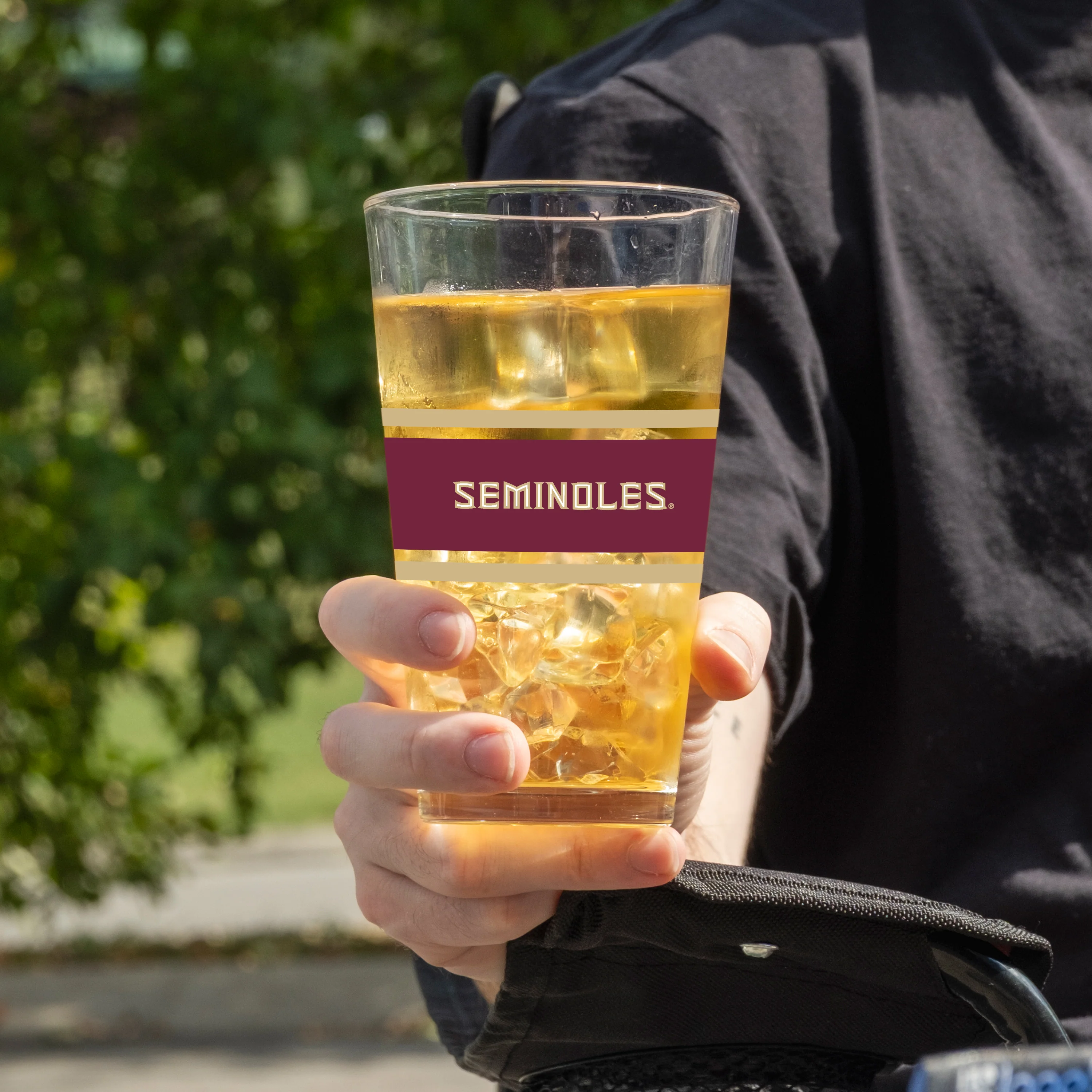 Florida State 16oz Stripe Pint Glass - Image 2