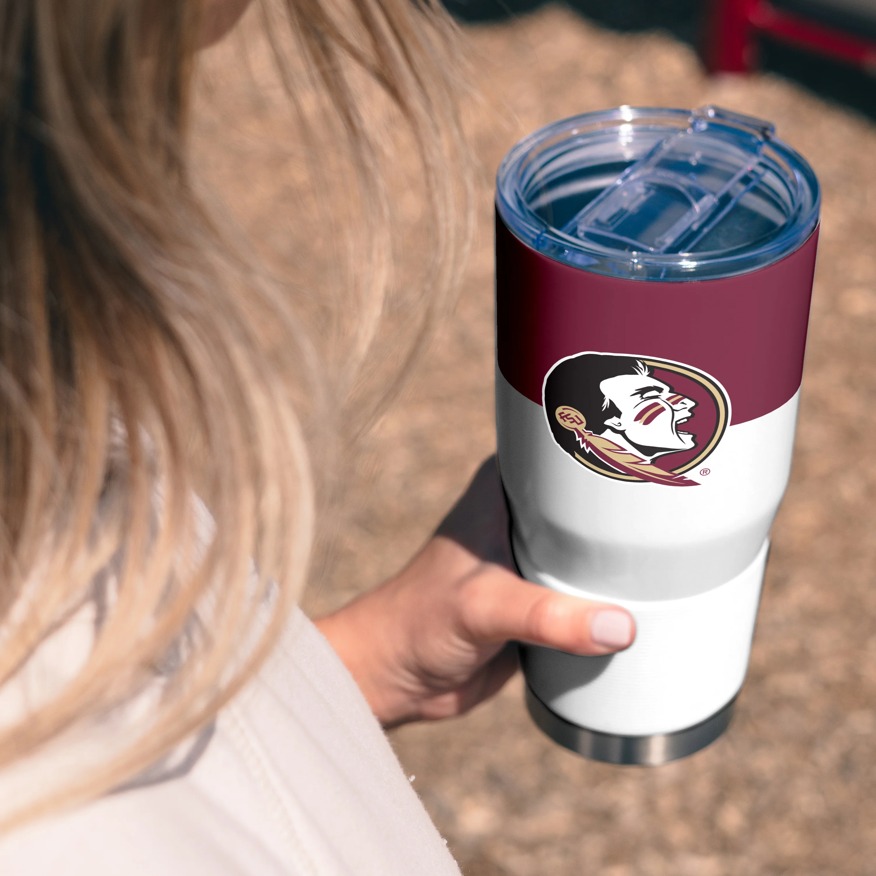 Florida State 30oz Colorblock Stainless Tumbler - Image 6