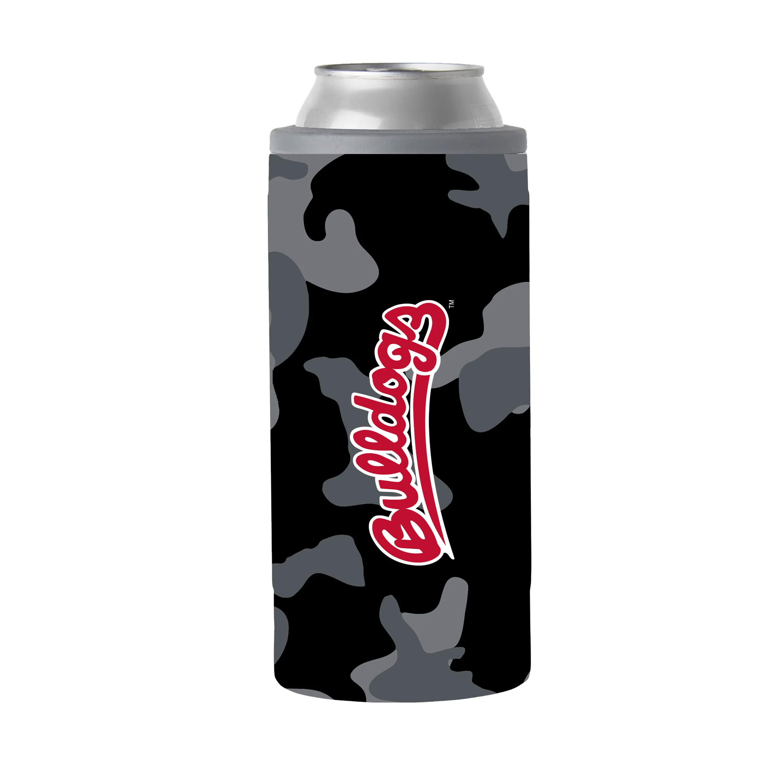 Fresno State Black Camo 12oz Slim Can Coolie - Image 2