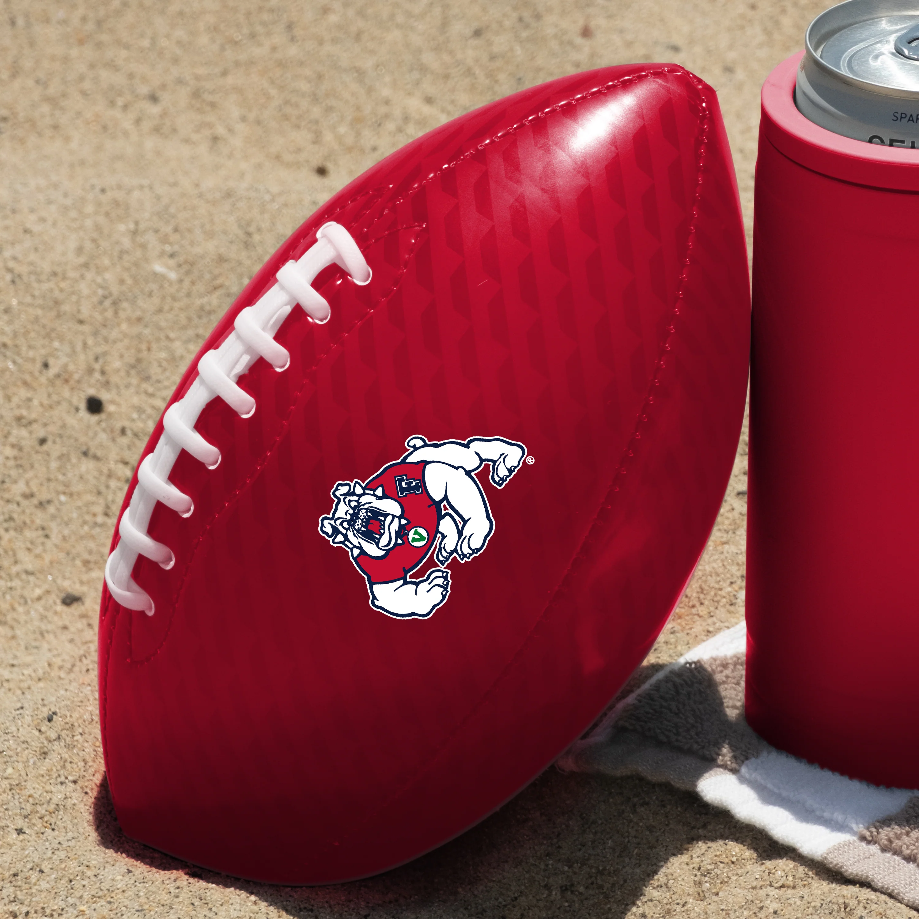 Fresno State Carbon Fiber Mini-Size Glossy Football - Image 5