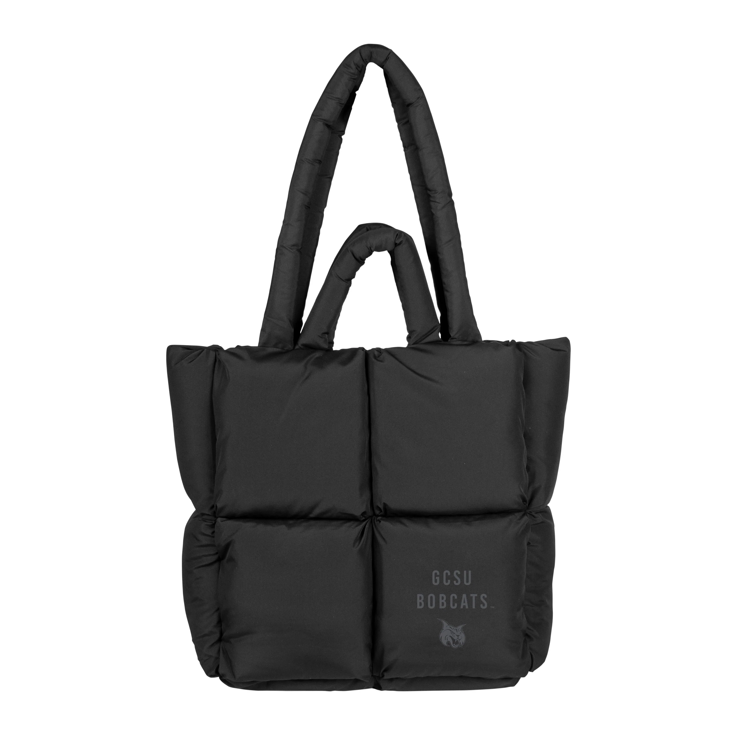Georgia College Black Puff Tote