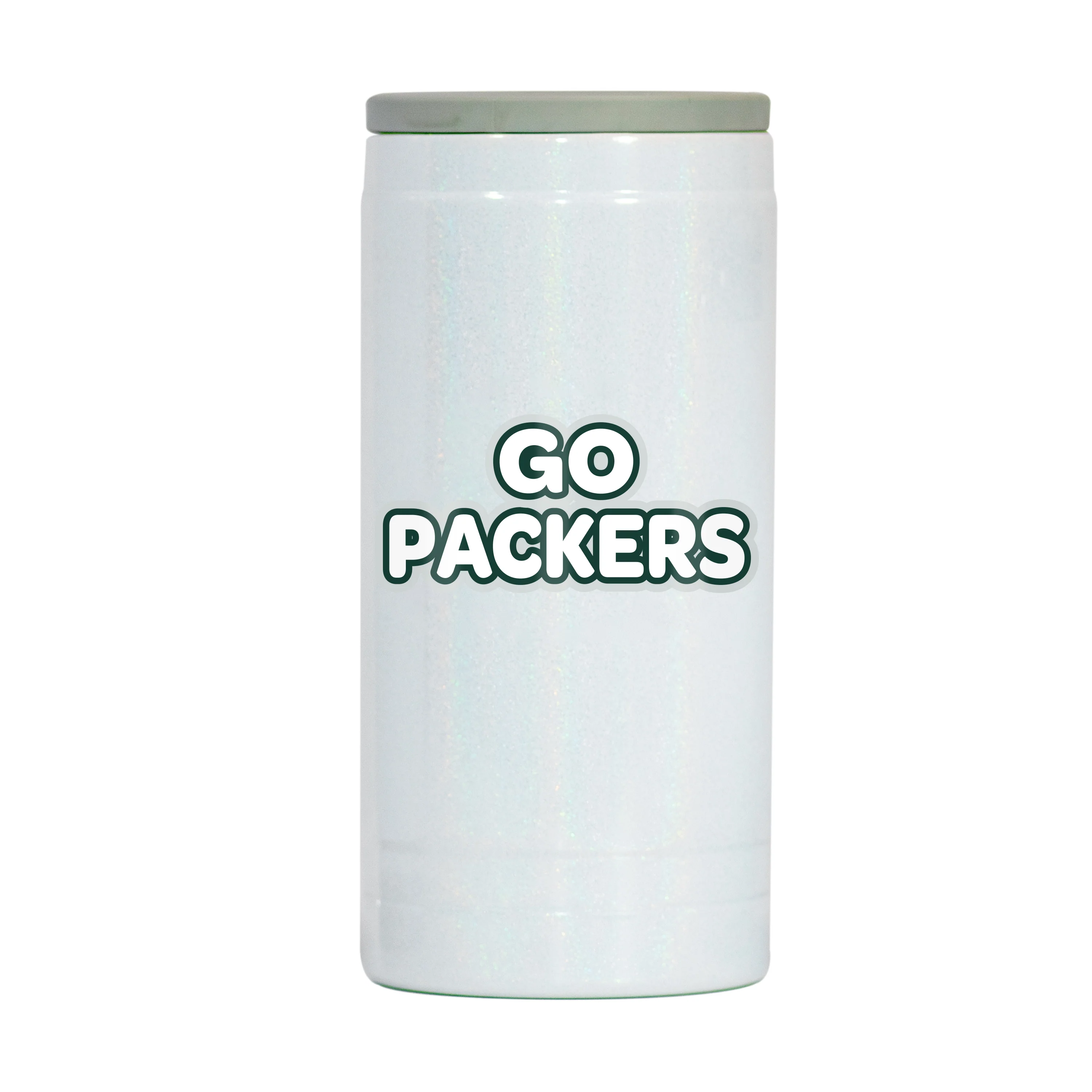 Green Bay Packers 12oz Bubble Iridescent Slim Coolie - Image 2