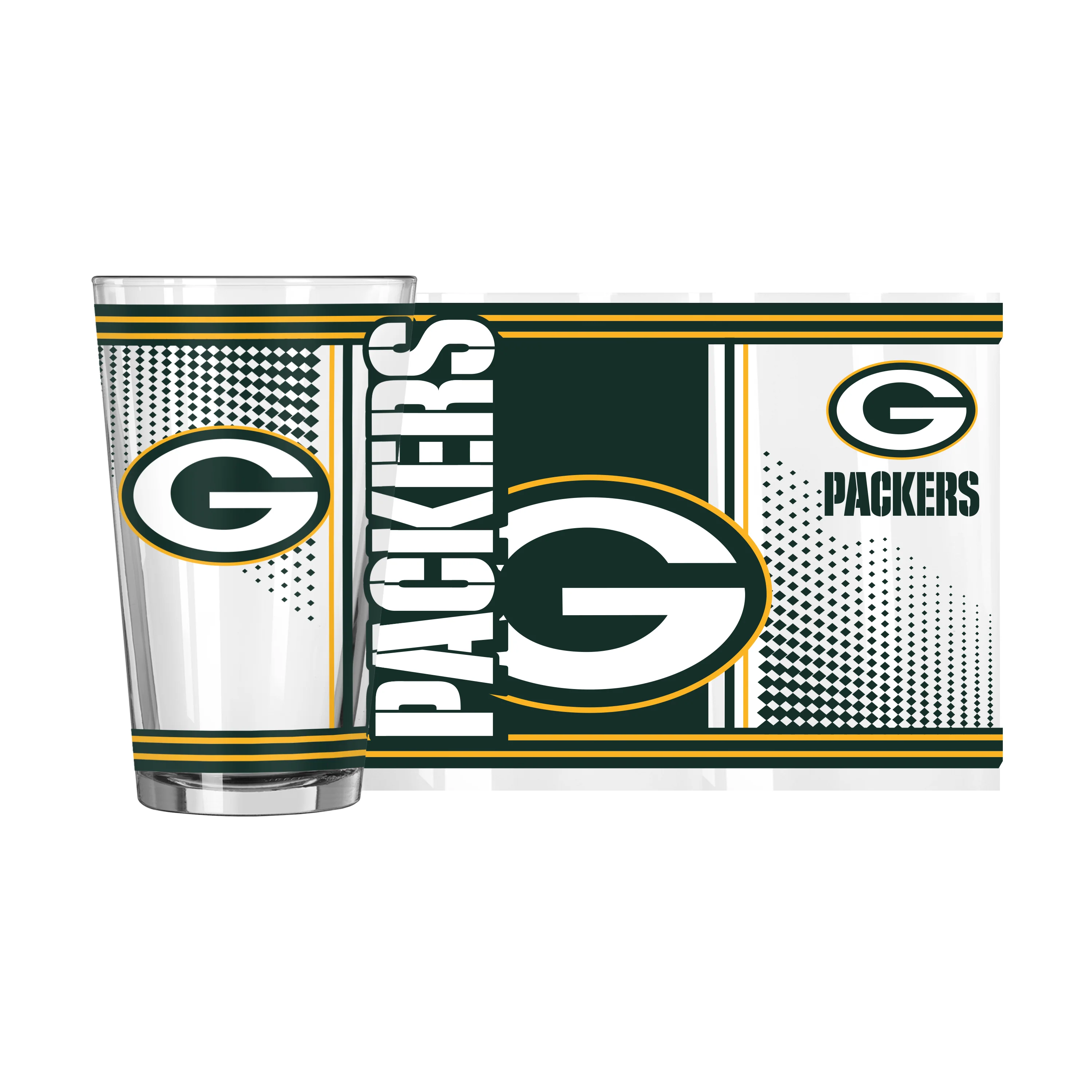 Green Bay Packers 16oz Hero Pint Glass - Image 2