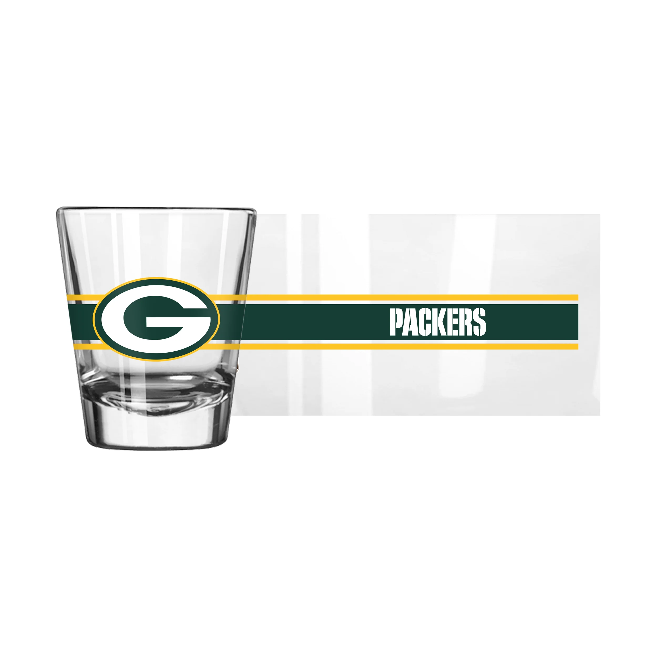 Green Bay Packers 2oz Stripe Shot Glass - Image 2