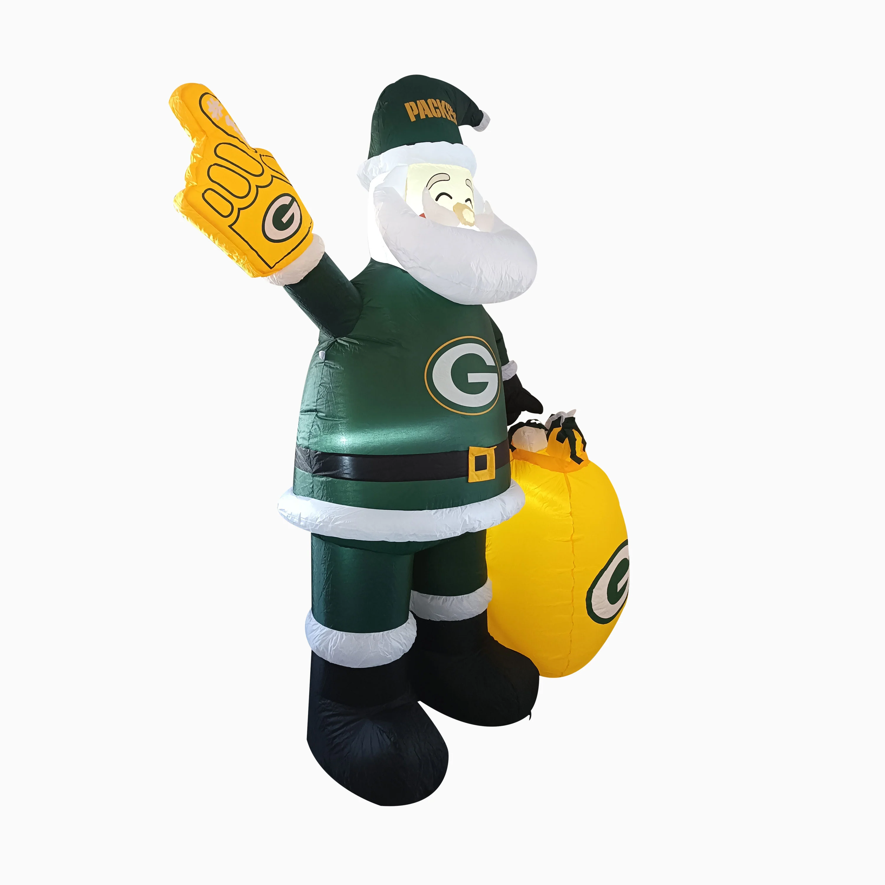 Green Bay Packers Santa Claus Yard Inflatable - Image 2