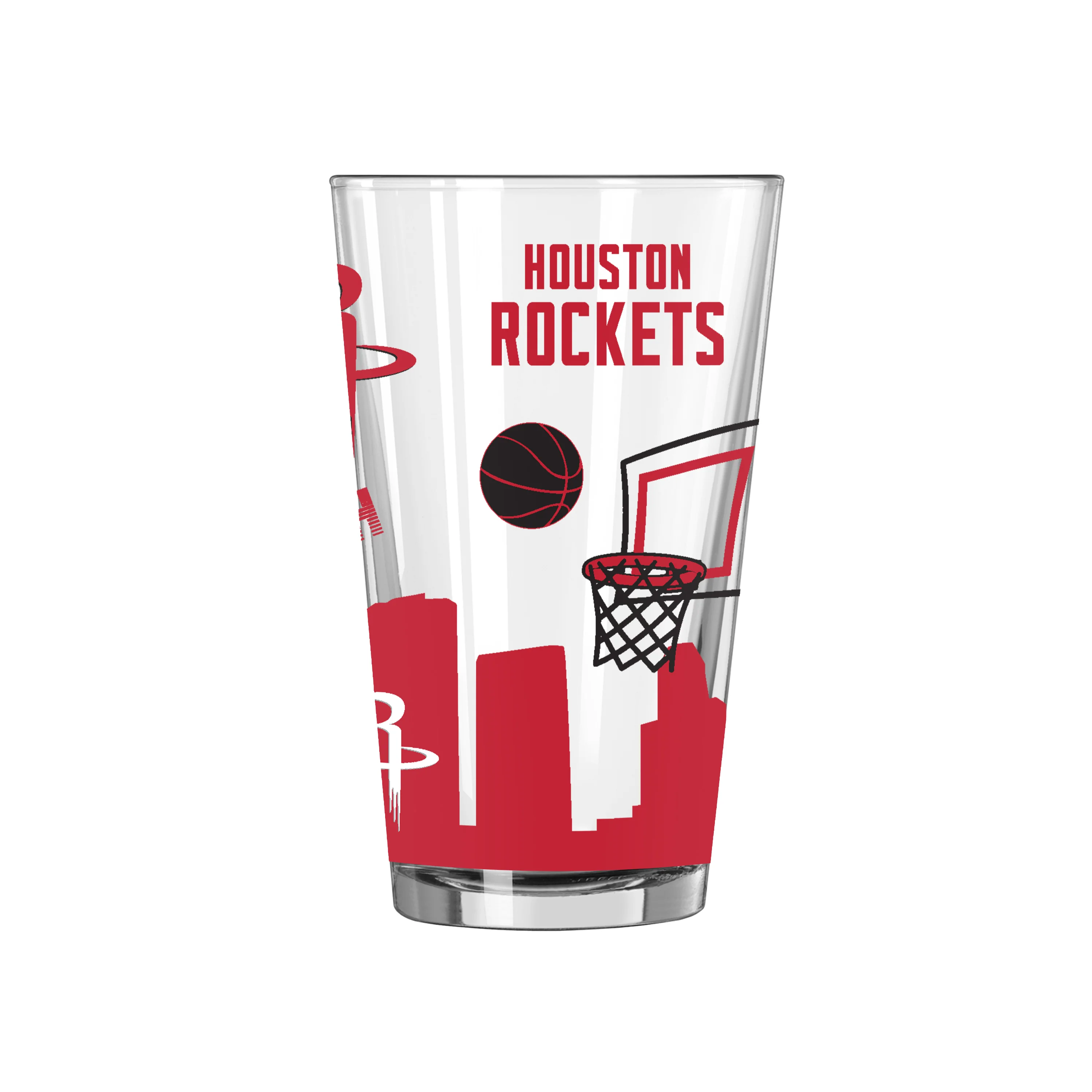 Houston Rockets 16oz Native Pint Glass - Image 2