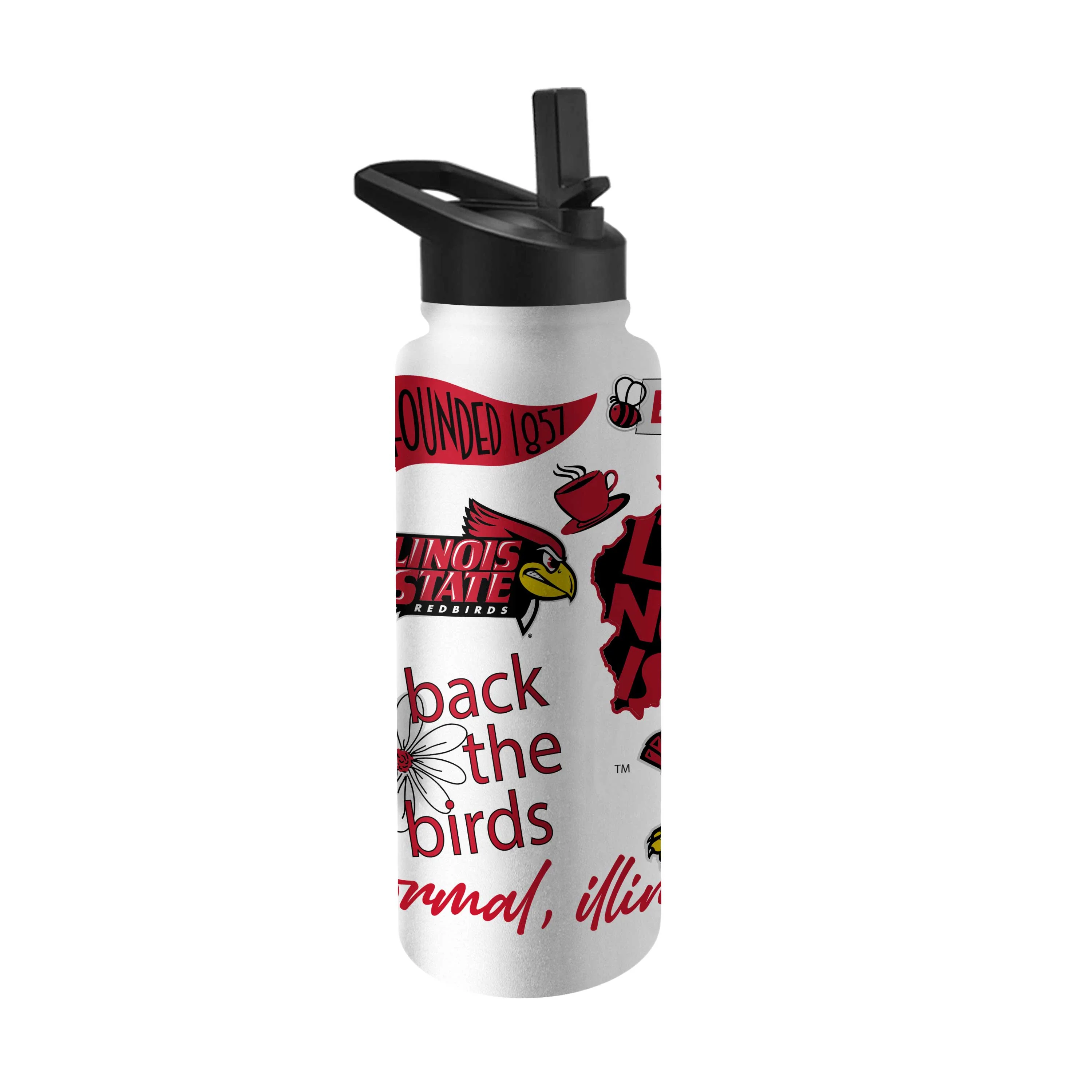 Illinois State 34oz Native Quencher Bottle - Image 2