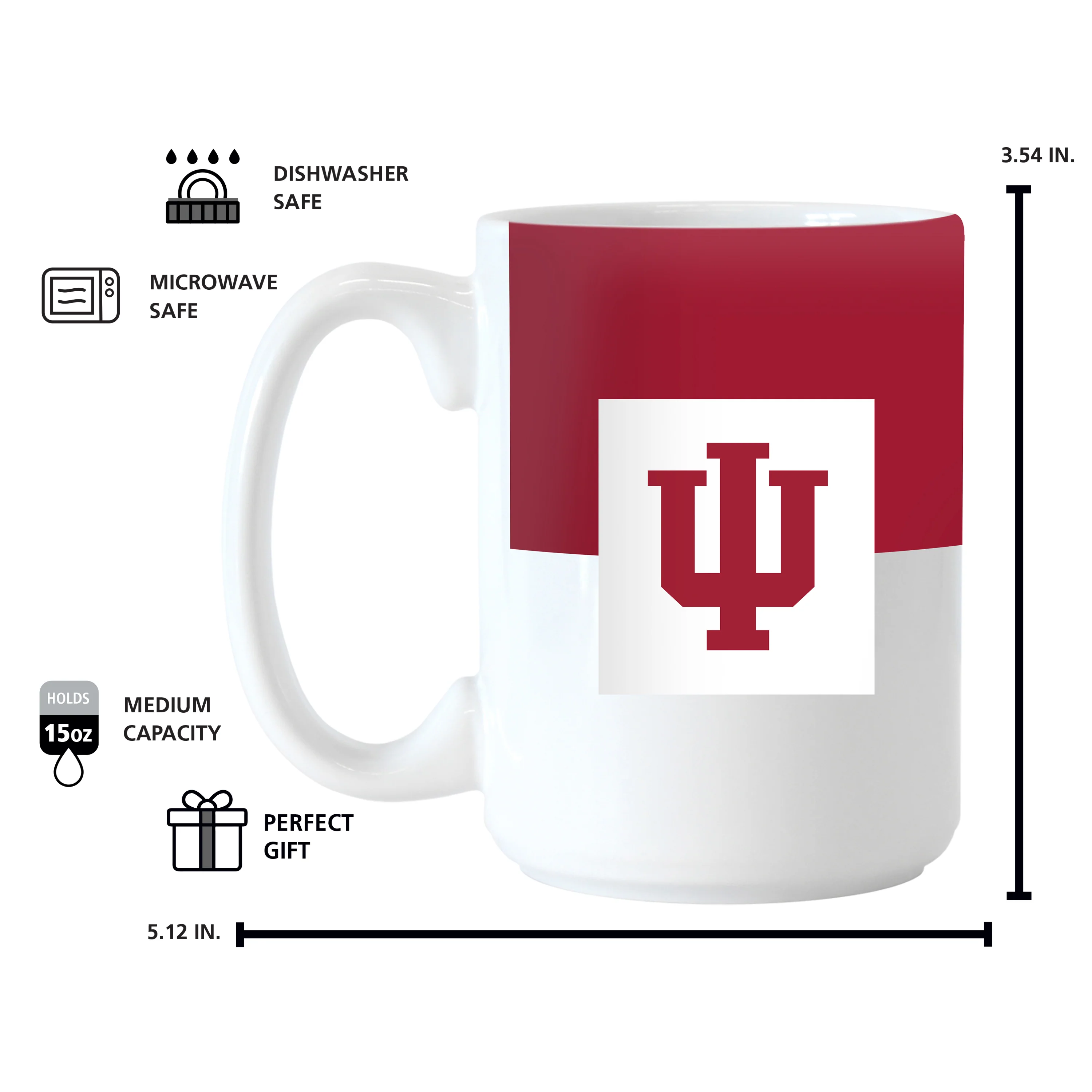 Indiana 15oz Colorblock Sublimated Mug - Image 3