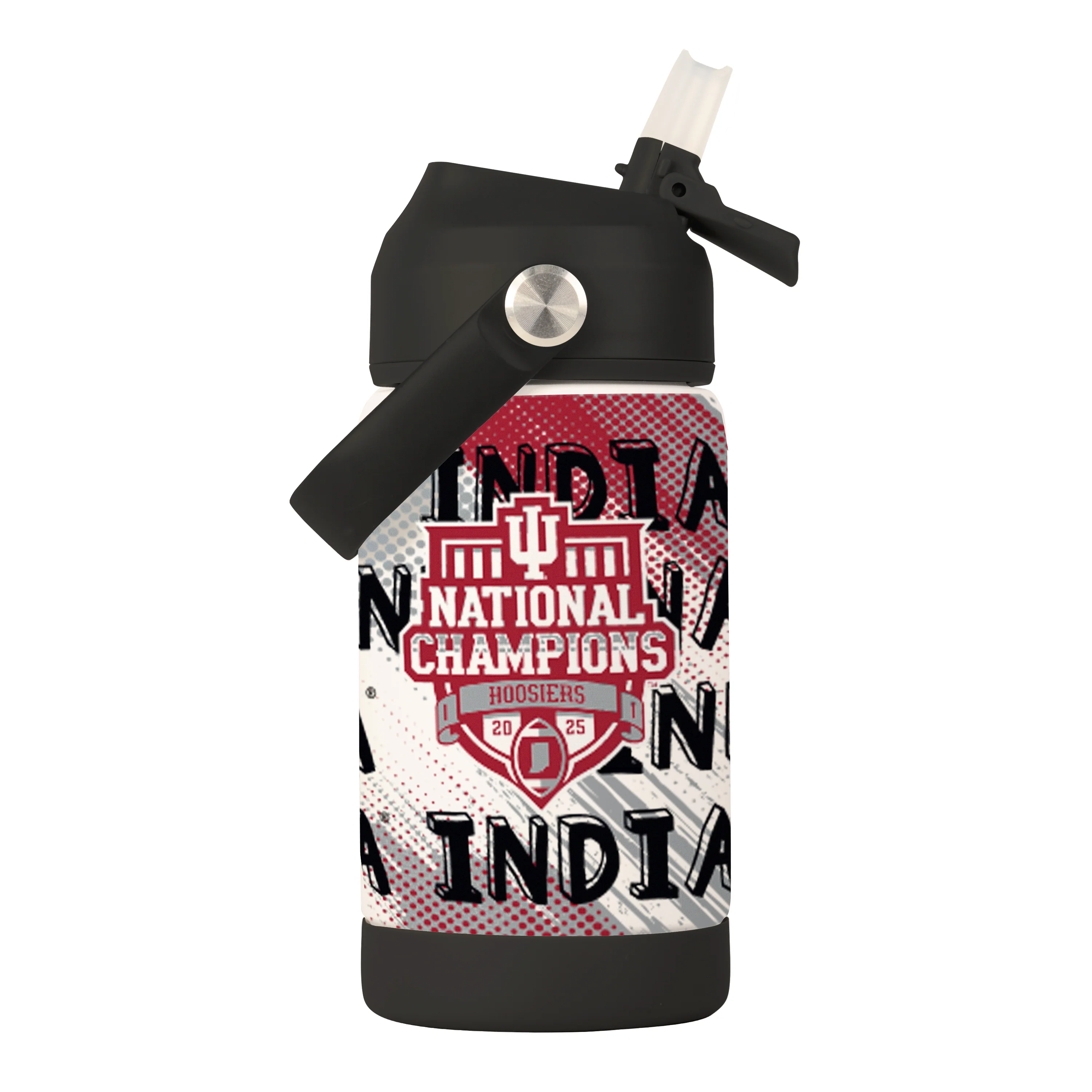Indiana 2025 College Football Champions 12oz Kids Bottle