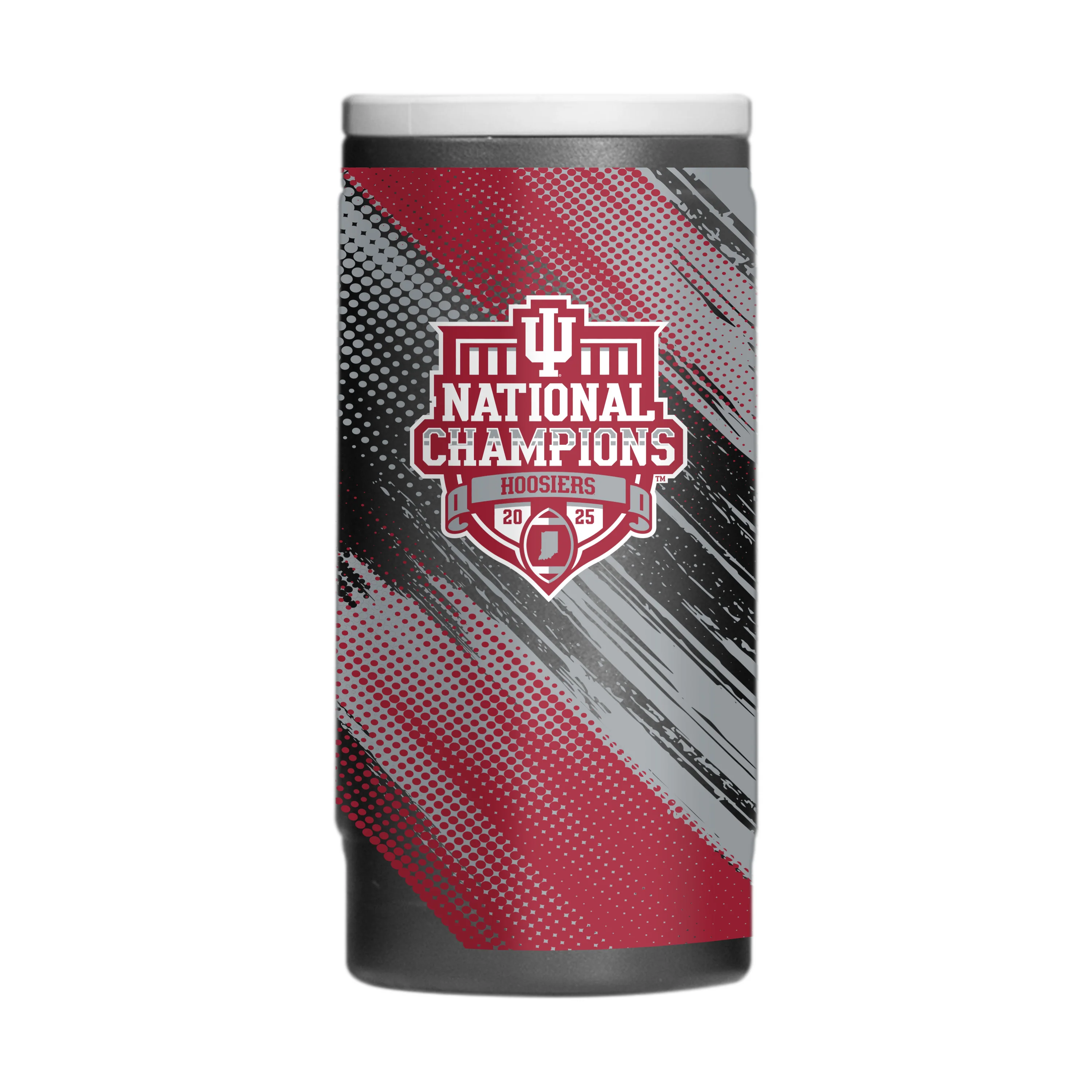 Indiana 2025 College Football Champions 12oz PC Slim Can Coolie