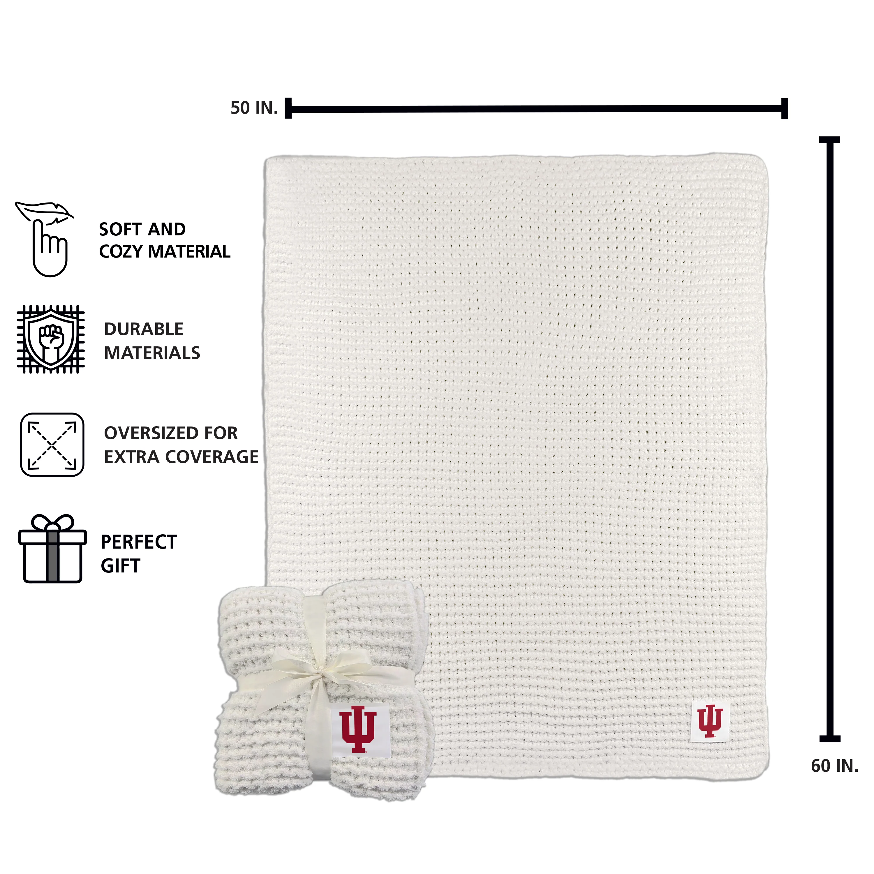 Indiana Cable Knit Throw 50x60 - Image 3