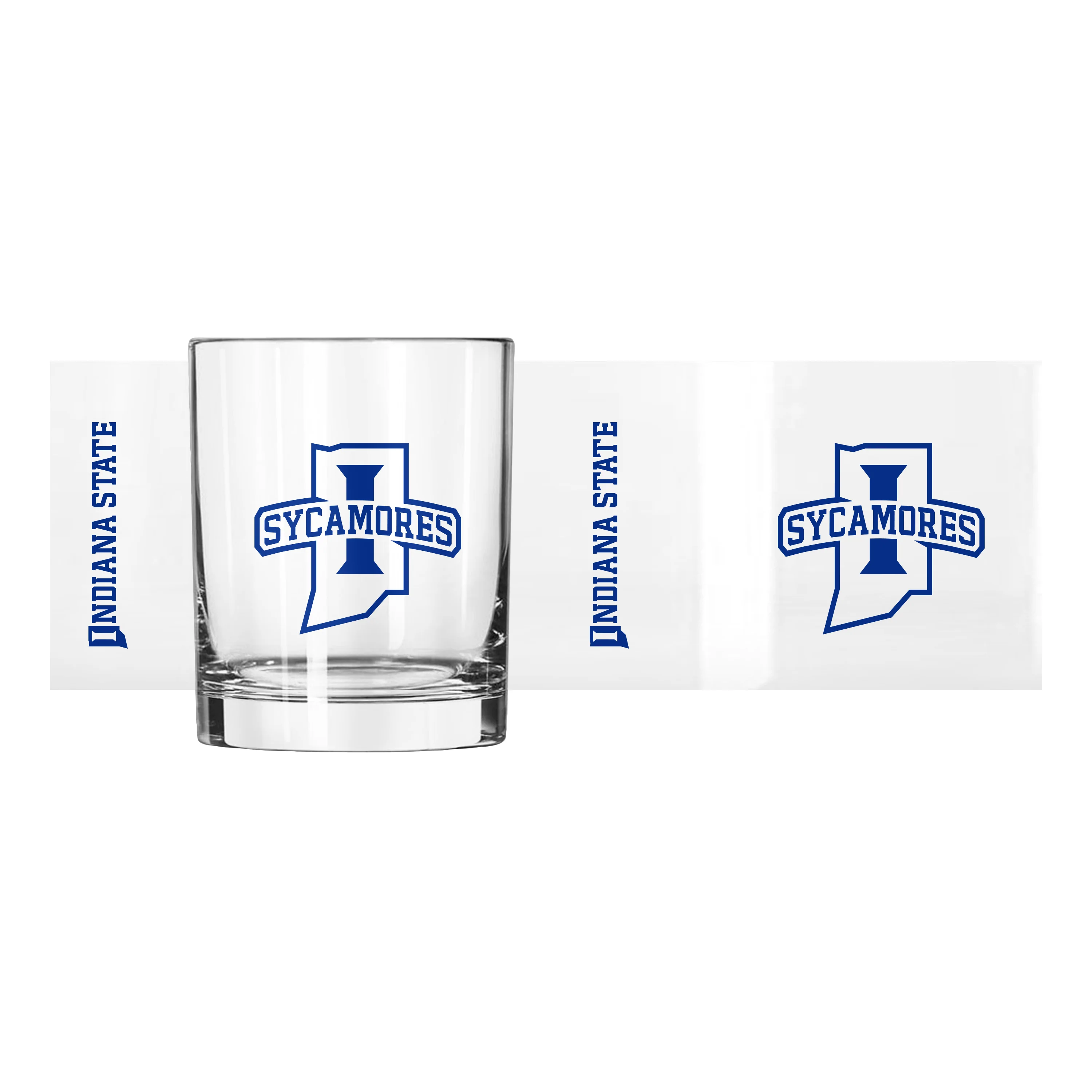 Indiana State 14oz Gameday Rocks Glass - Image 2