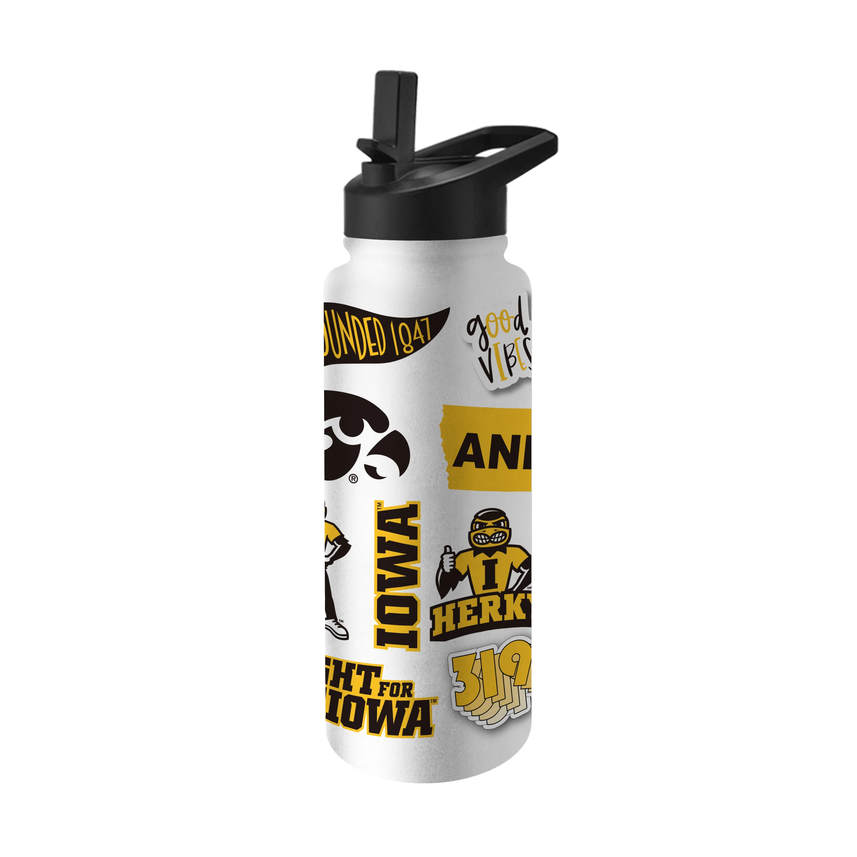 Iowa 34oz Native Quencher Bottle