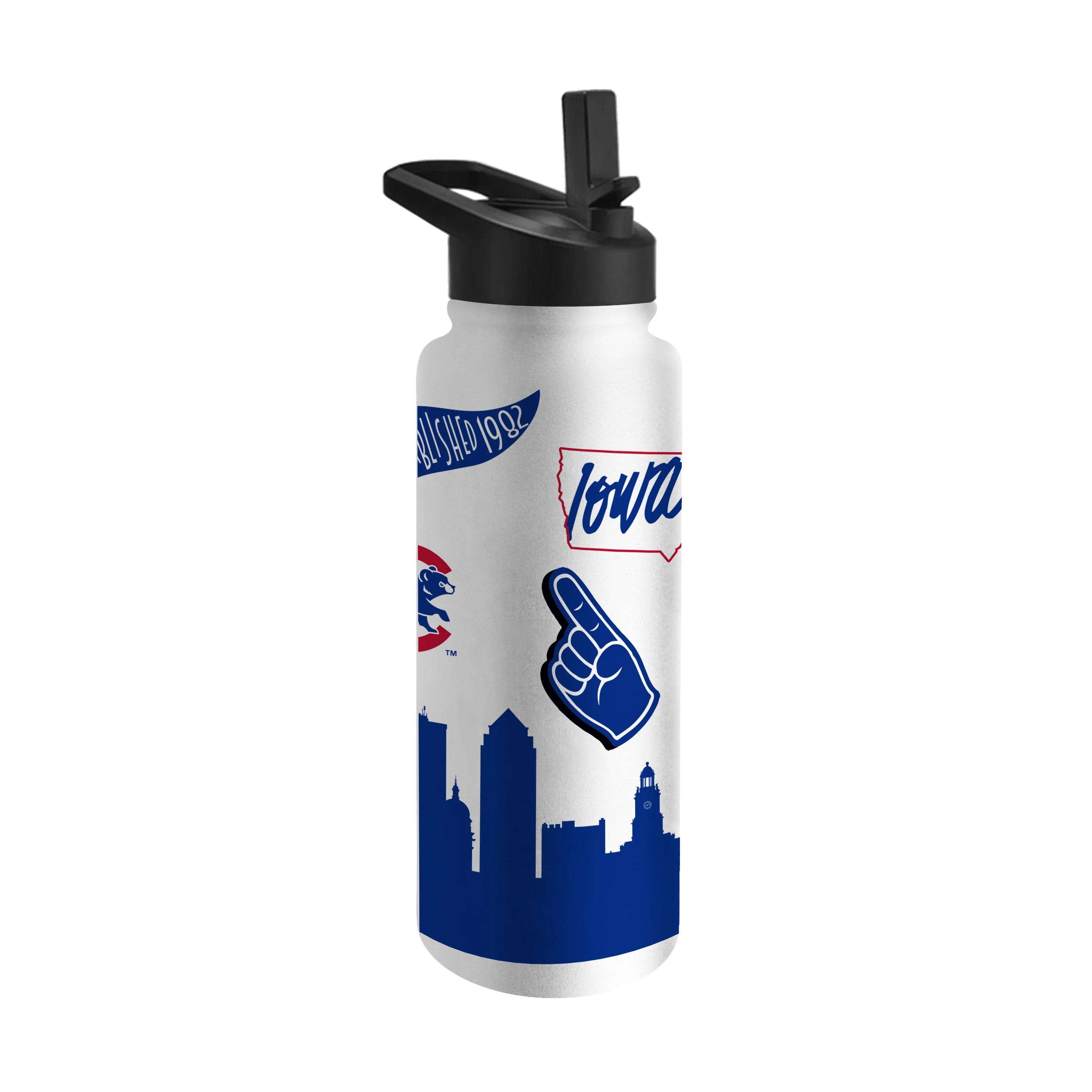 Iowa Cubs 34oz Native Quencher Bottle - Image 2