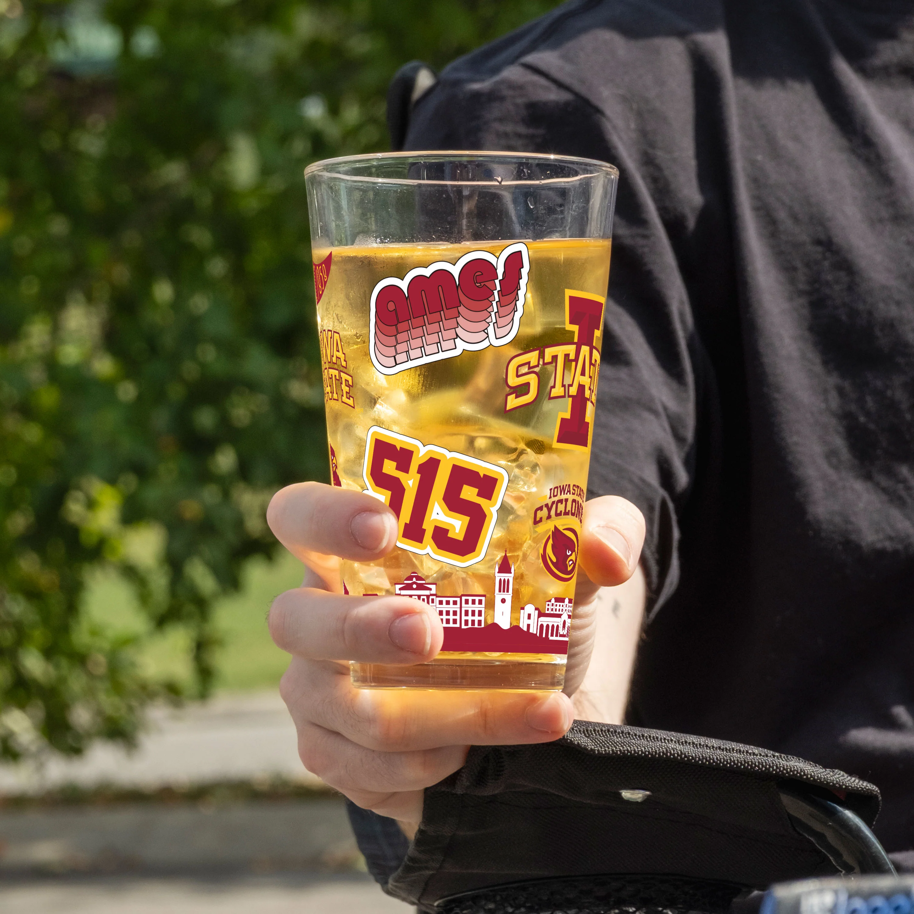 Iowa State 16oz Native Pint Glass - Image 5