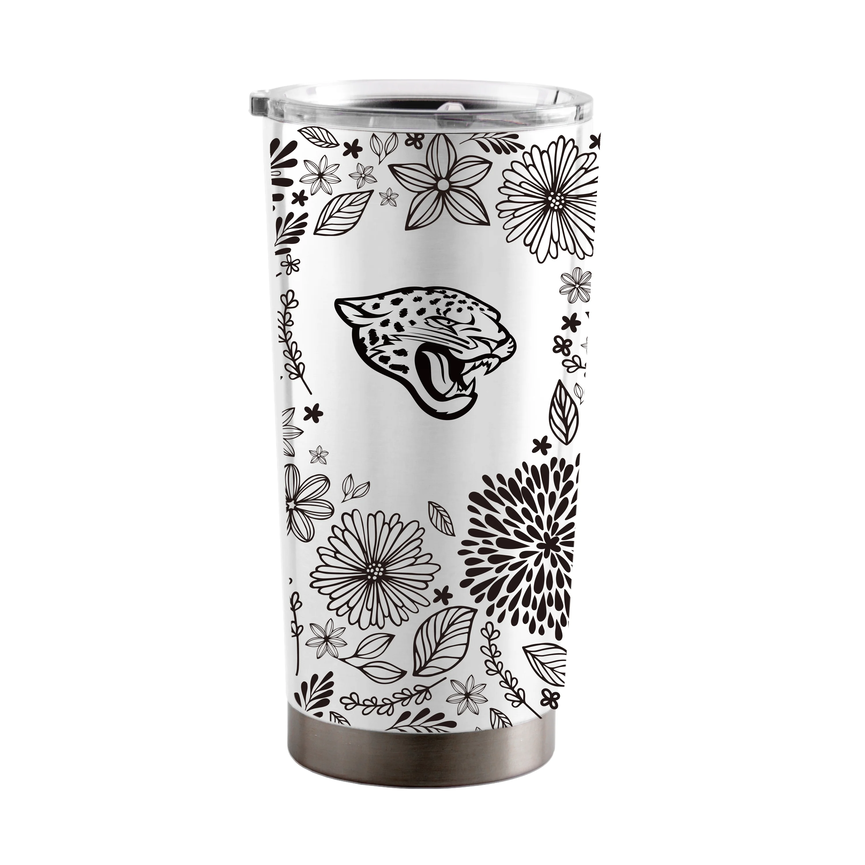 Jacksonville Jaguars 20oz Botanical Stainless Steel Tumbler