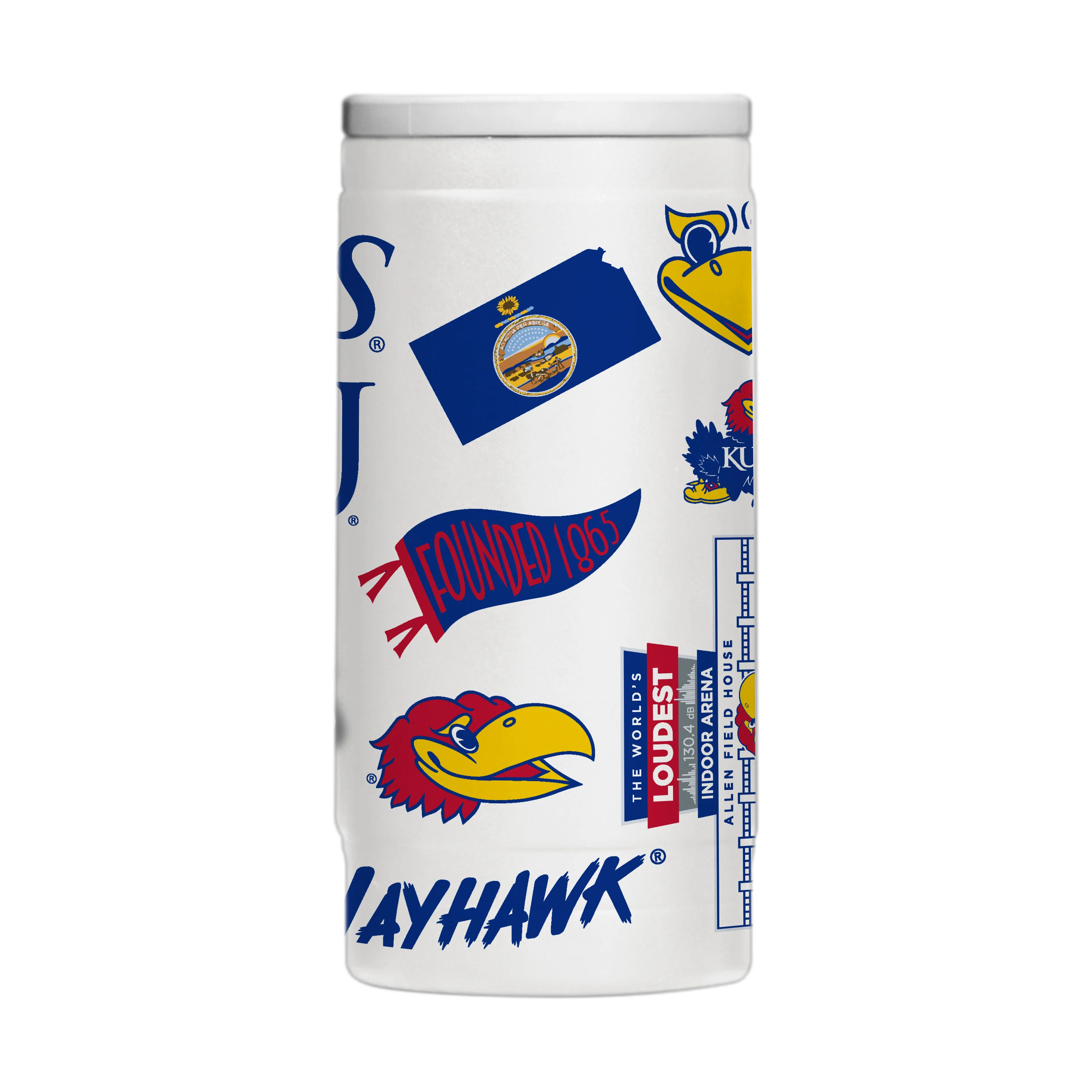 Kansas 12oz Native Powdercoat SlimCan Coolie - Image 2