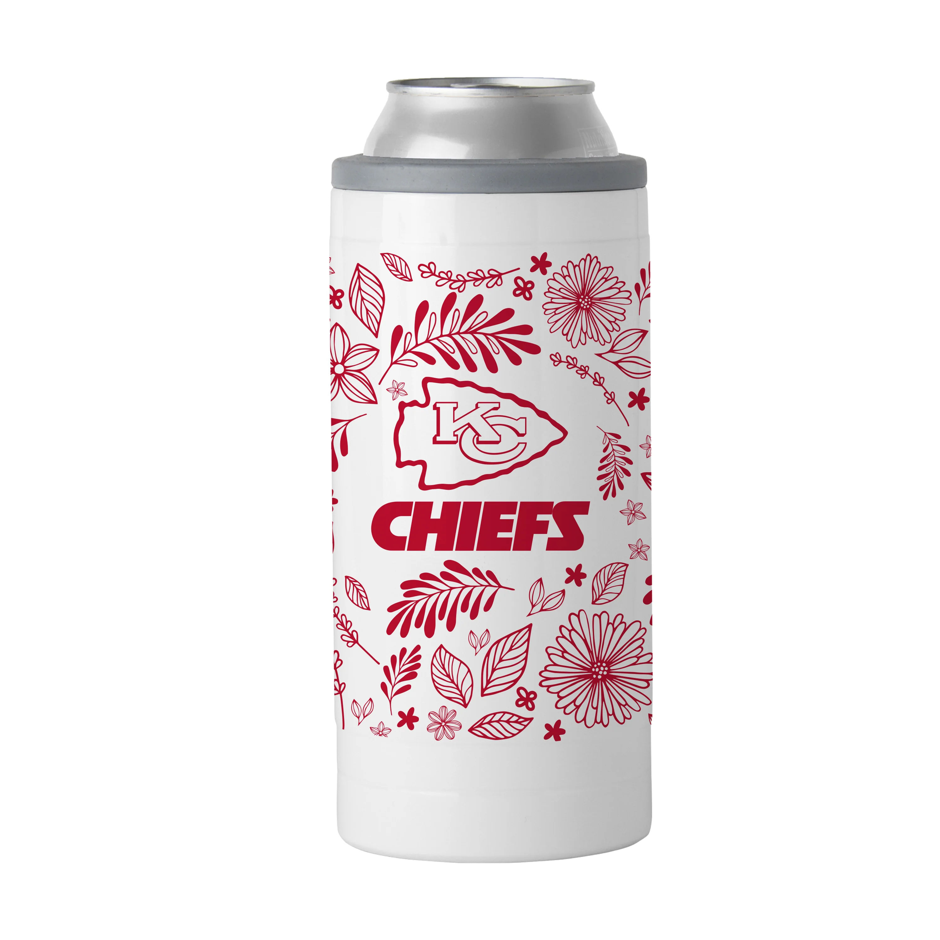 Kansas City Chiefs 12oz Botanical Slim Can Coolie - Image 2