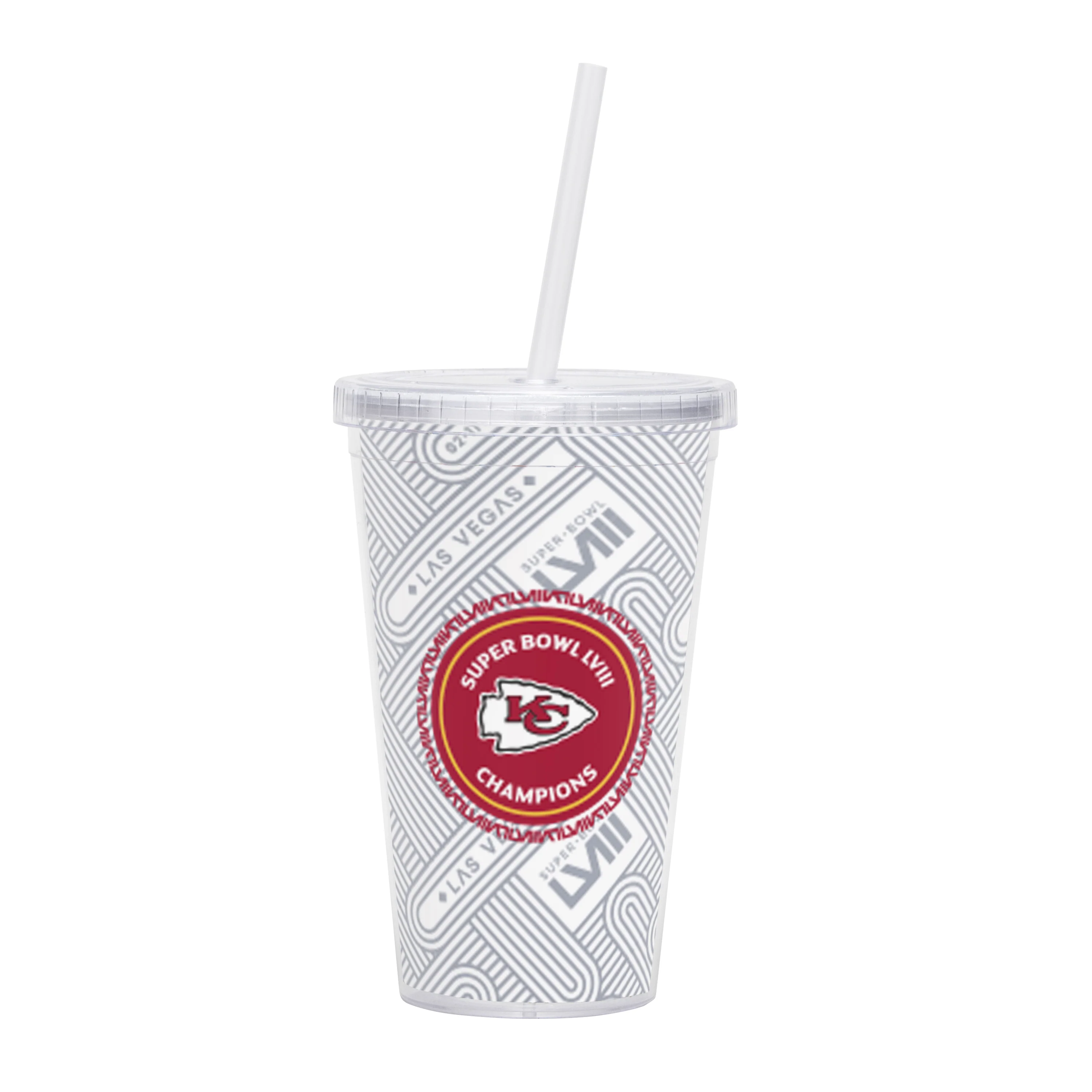 Kansas City Chiefs 16oz SB 58 Champions Straw Tumbler