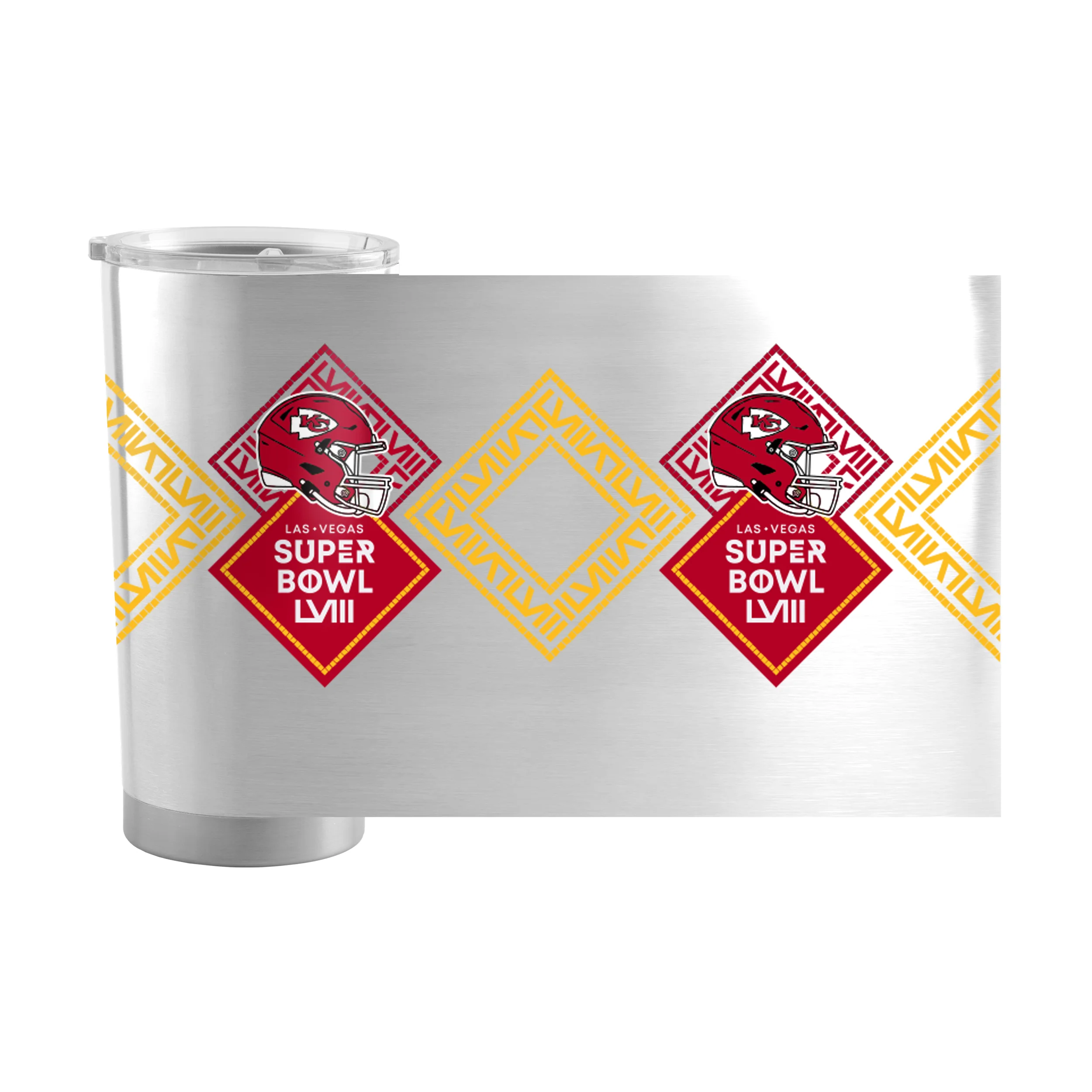 Kansas City Chiefs 20oz SB 58 Bound Stainless Tumbler - Image 2