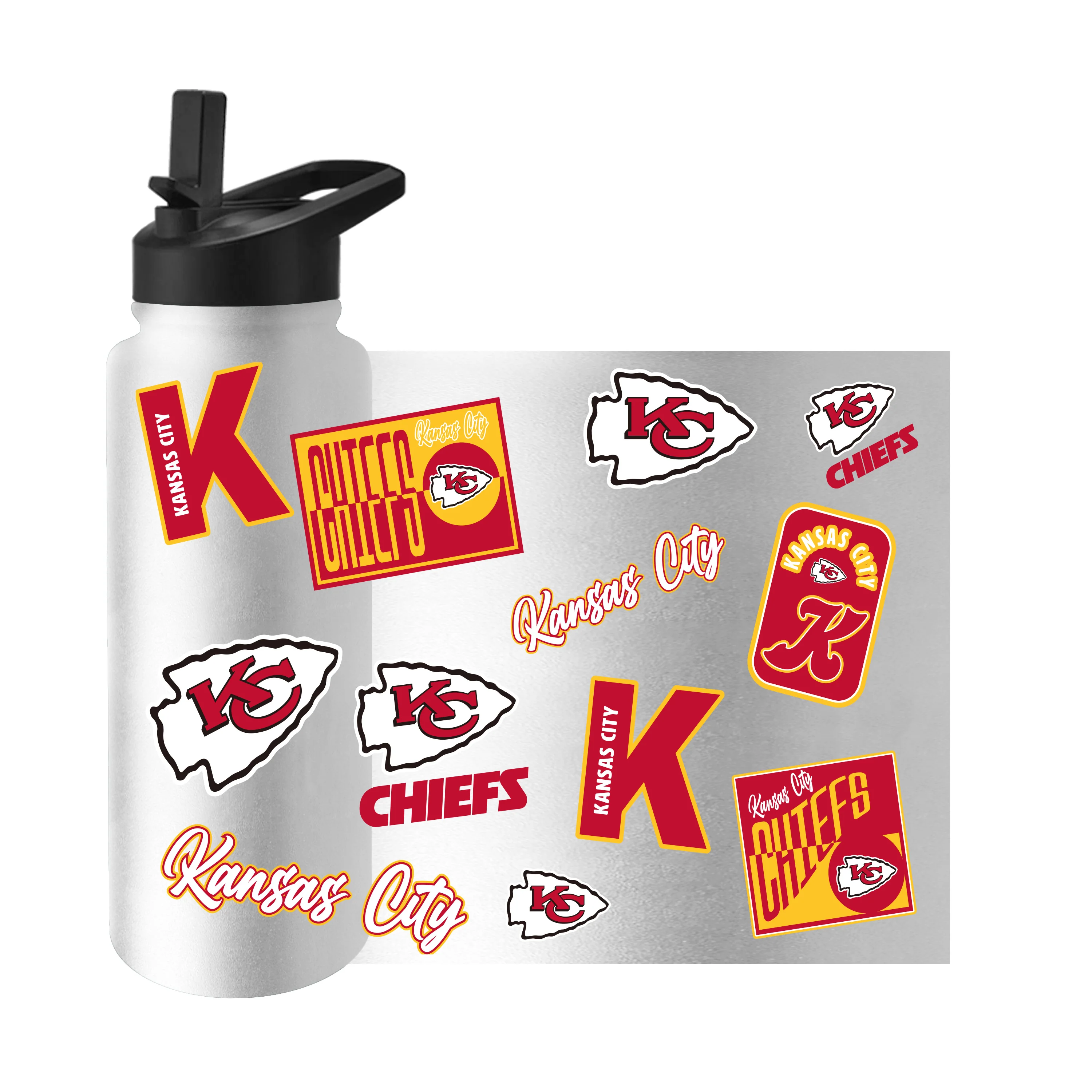 Kansas City Chiefs Dreamweave 34oz Quencher Bottle - Image 3