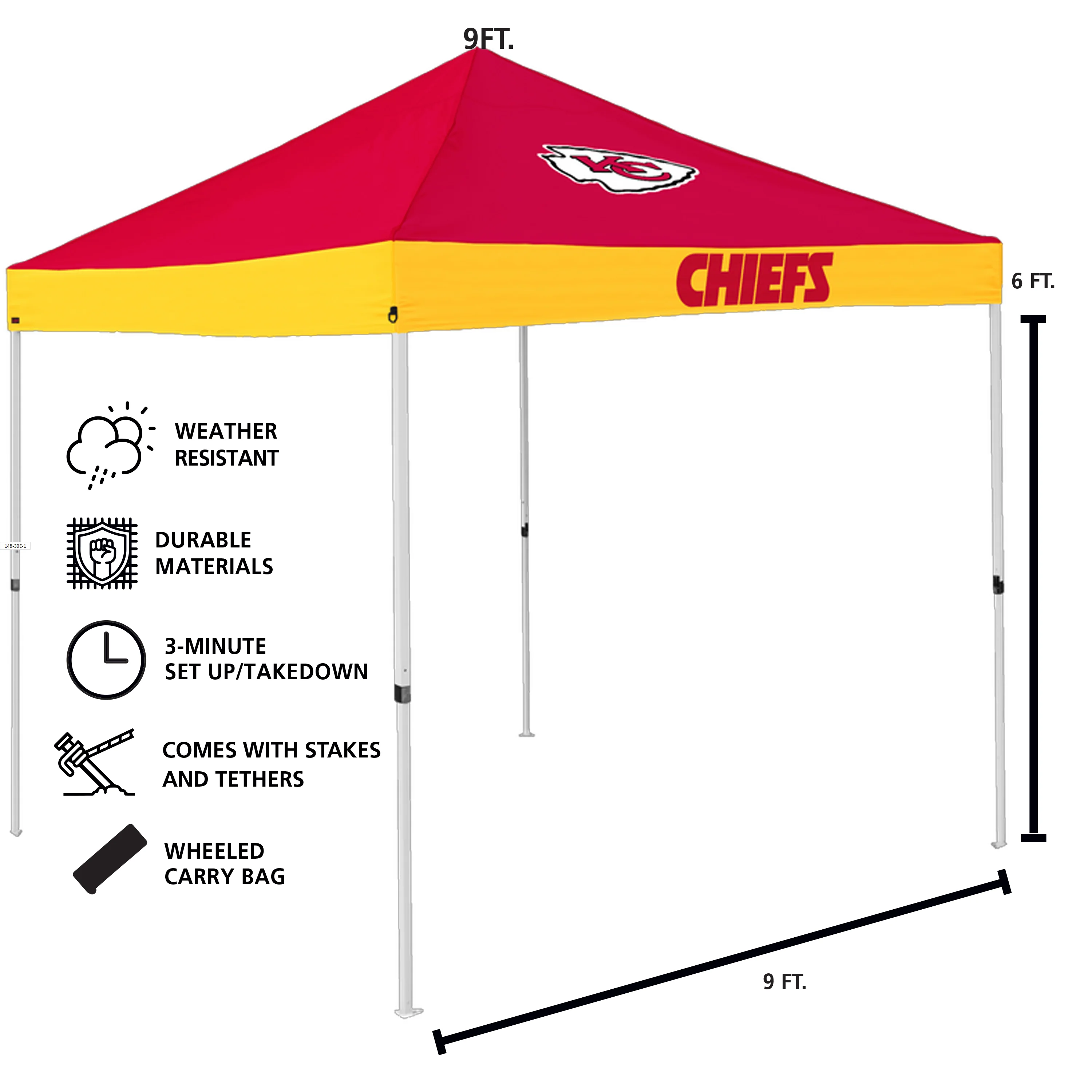 Kansas City Chiefs Economy Canopy - Image 3