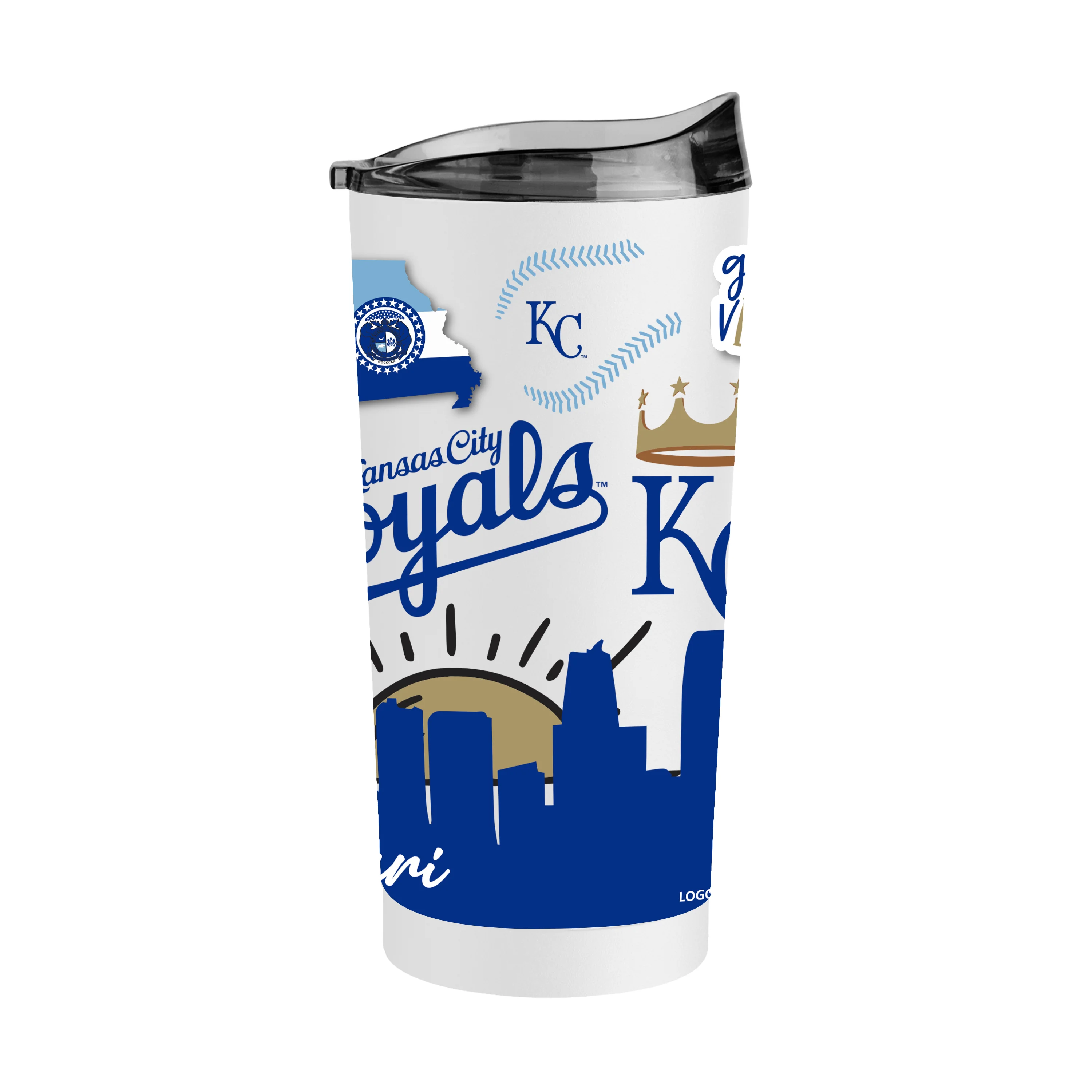 Kansas City Royals 20oz Native Powder Coat Tumbler - Image 2