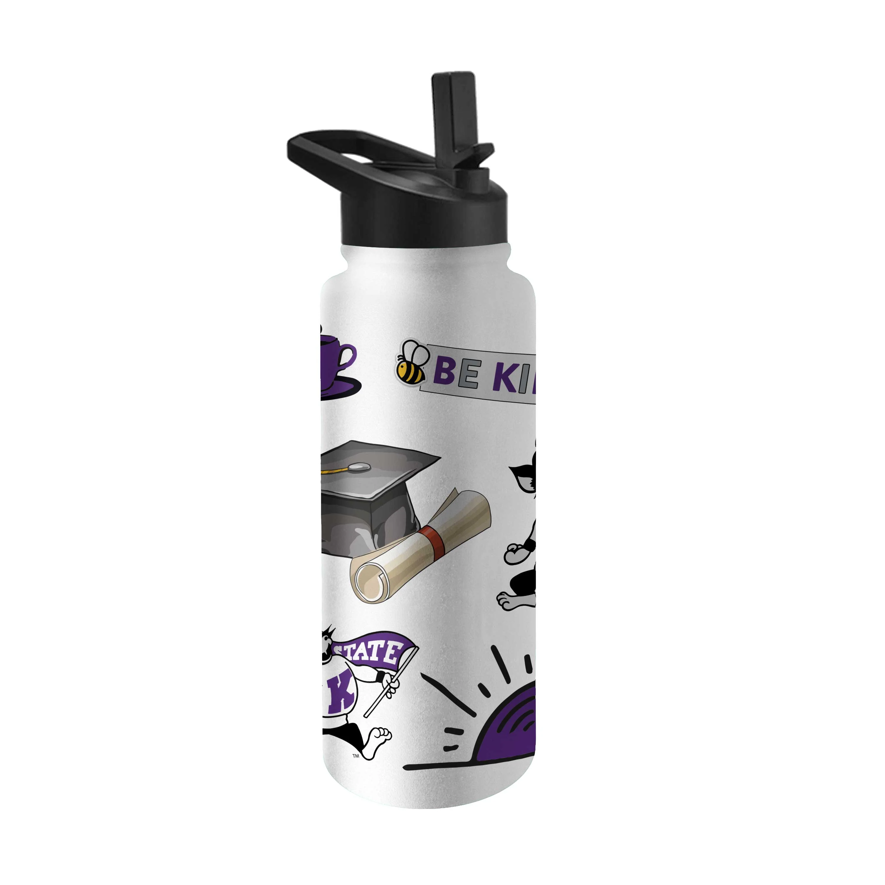 Kansas State Willie 34oz Native Quencher Bottle - Image 2