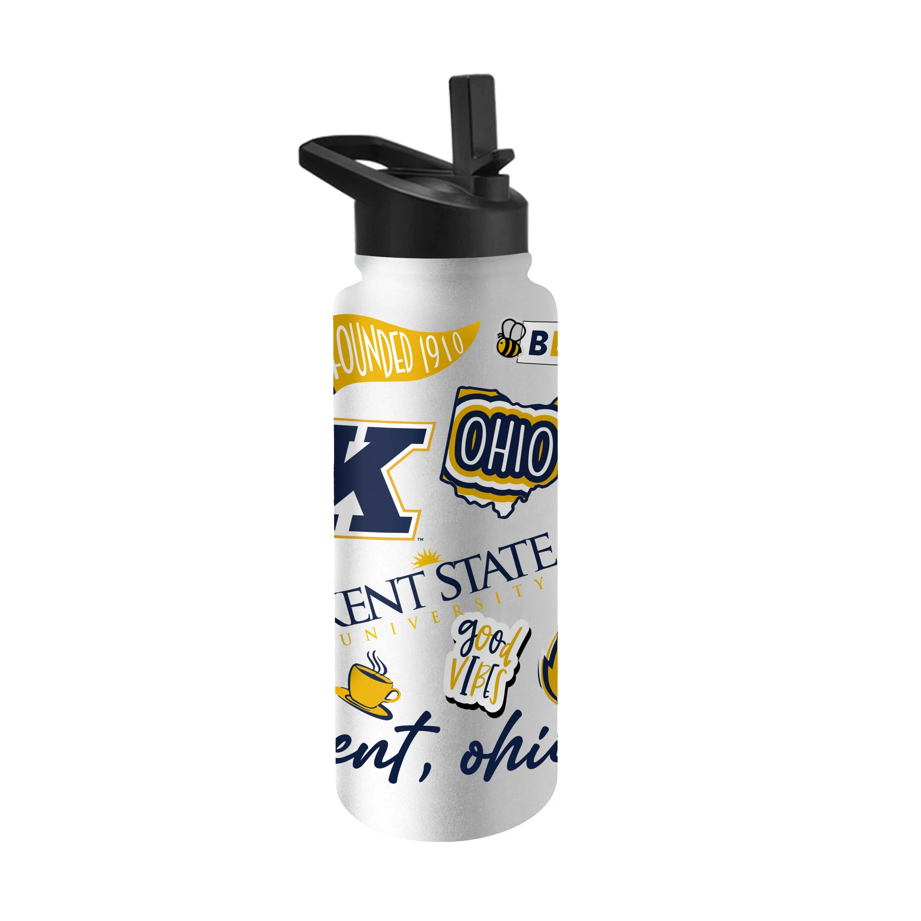 Kent State 34oz Native Quencher Bottle - Image 2