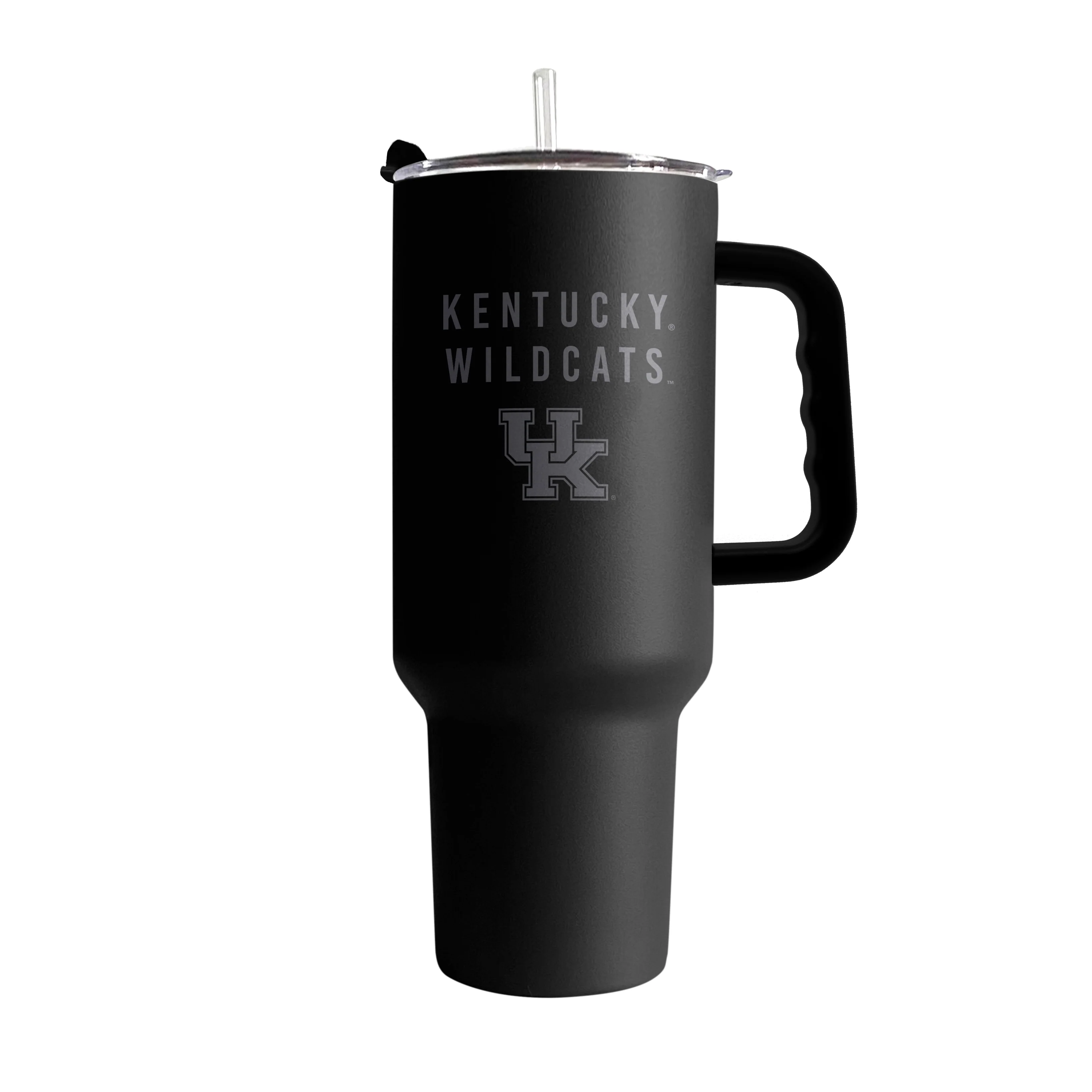 Kentucky 40oz Black Tonal Powder Coat Tumbler - Image 2