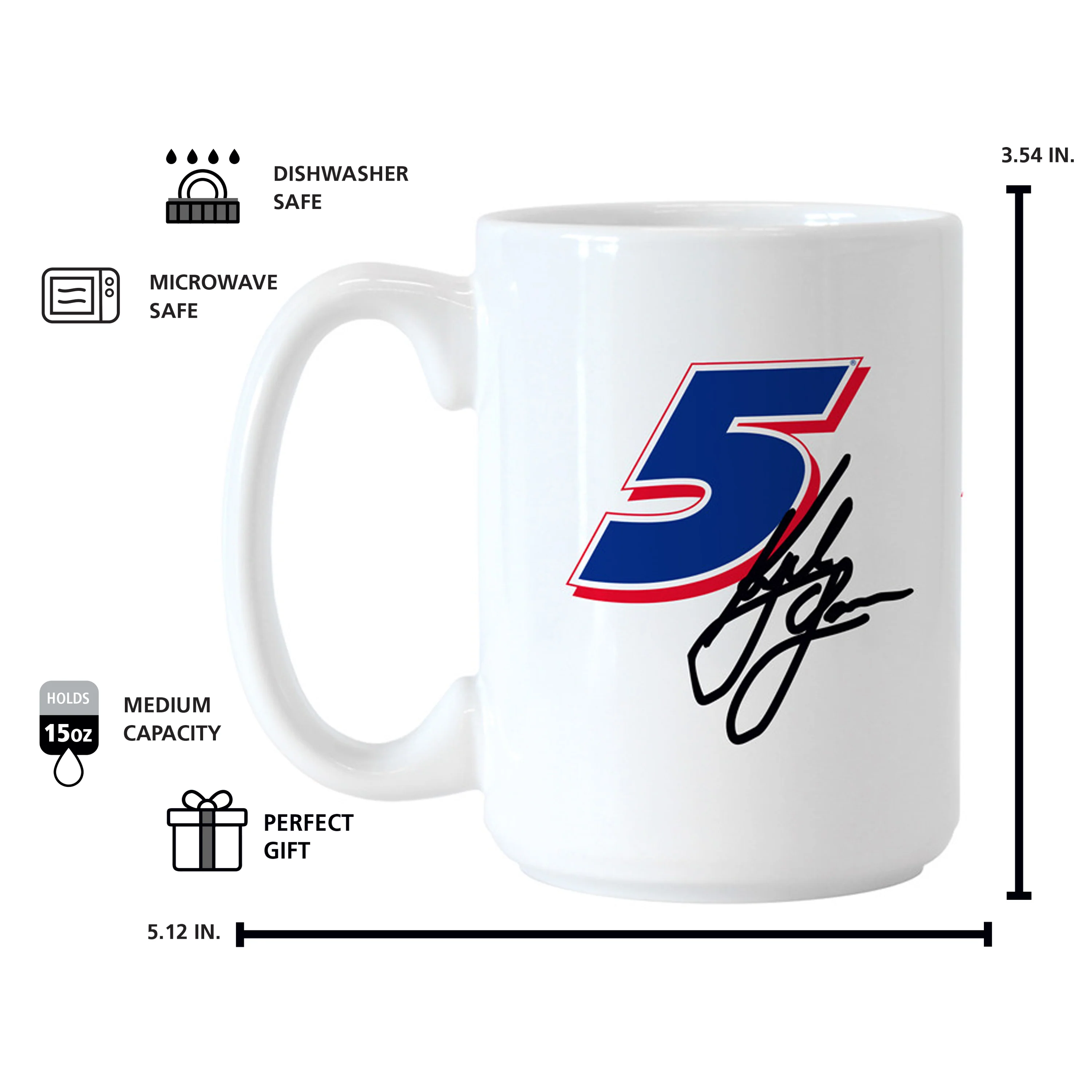 Kyle Larson 15oz Gameday Alternate Sublimated Mug - Image 6