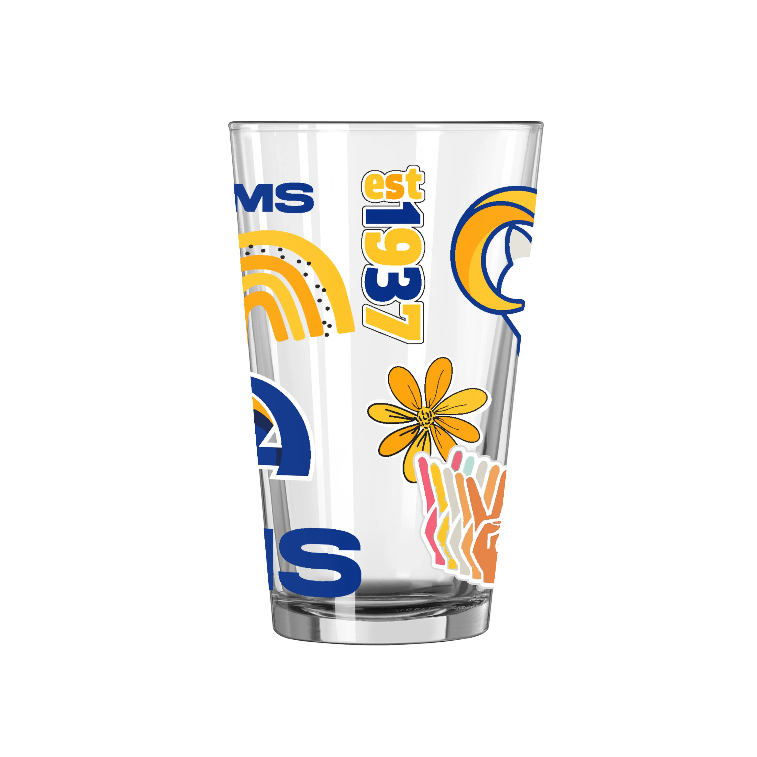 LA Rams 16oz Native Pint Glass - Image 3