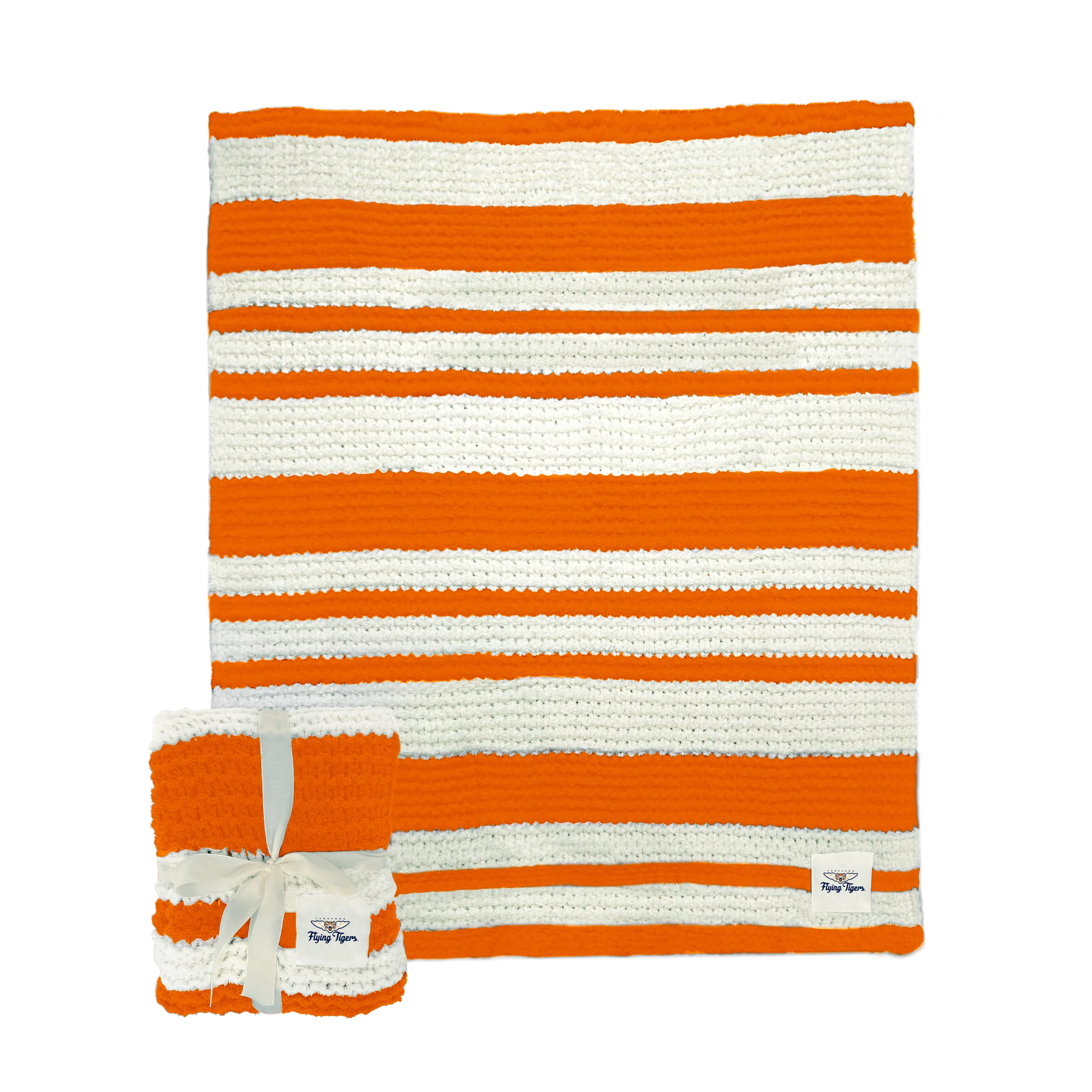 Lakeland Flying Tigers Cable Knit Throw 50x60