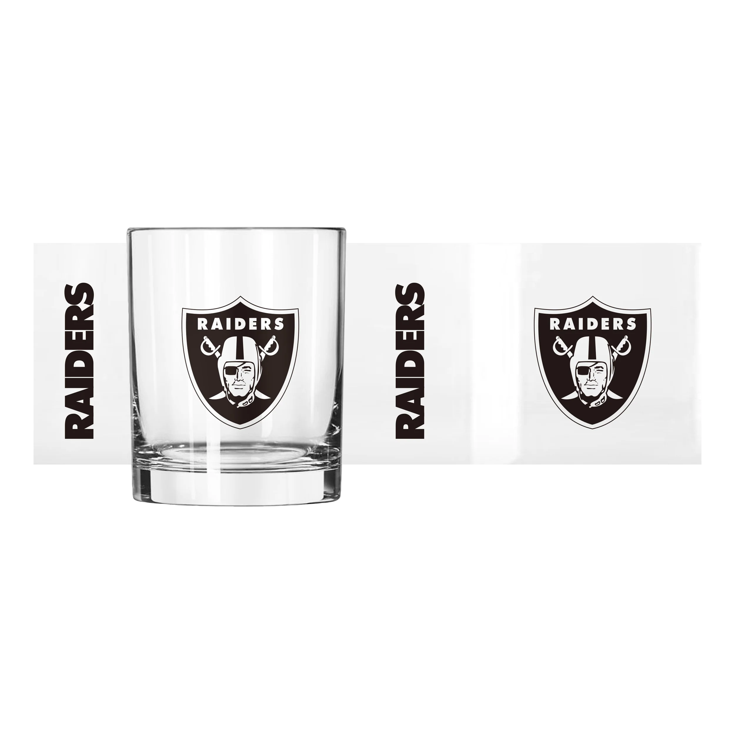 Las Vegas Raiders 14oz Gameday Rocks Glass - Image 2
