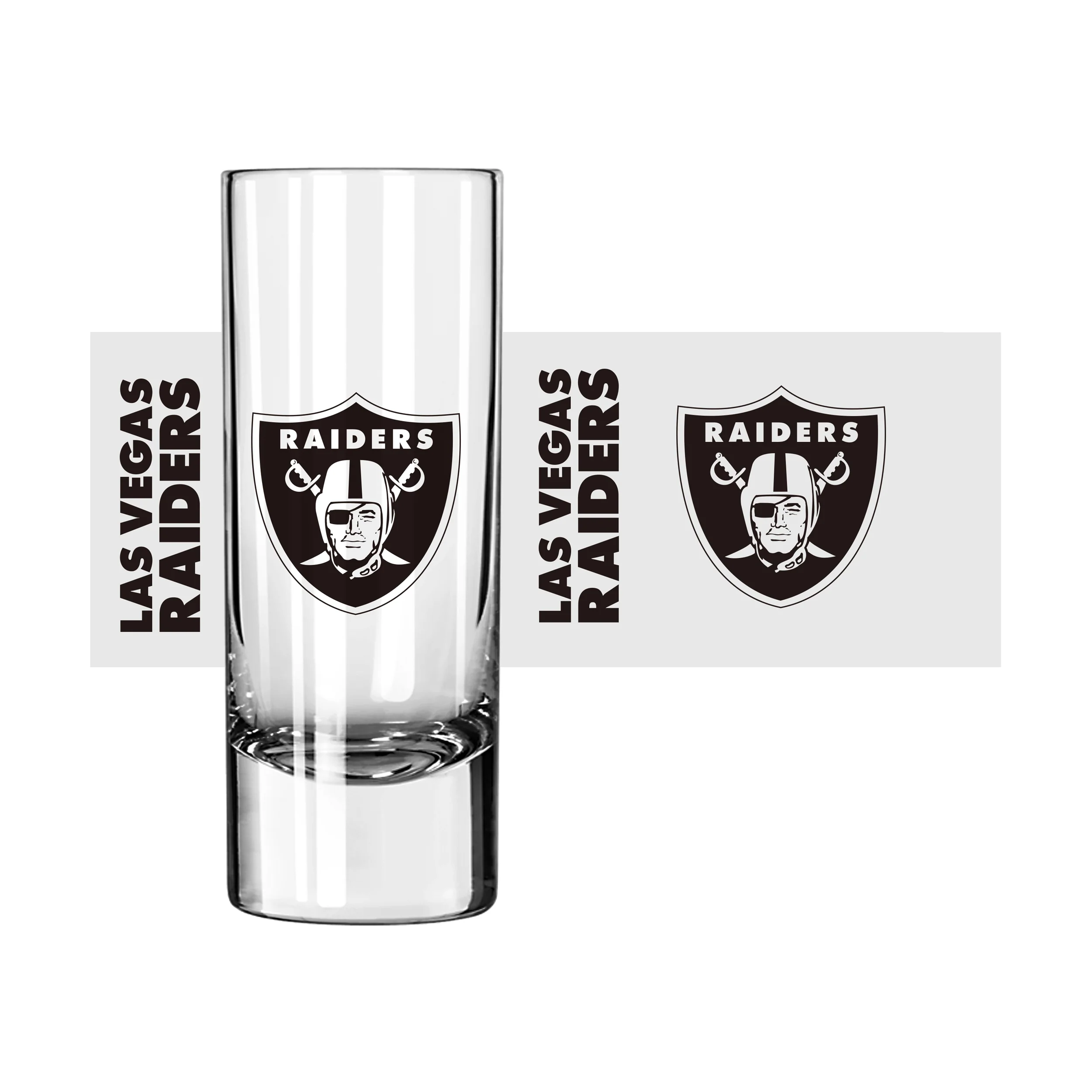 Las Vegas Raiders 2.5oz Gameday Shooter Glass - Image 2