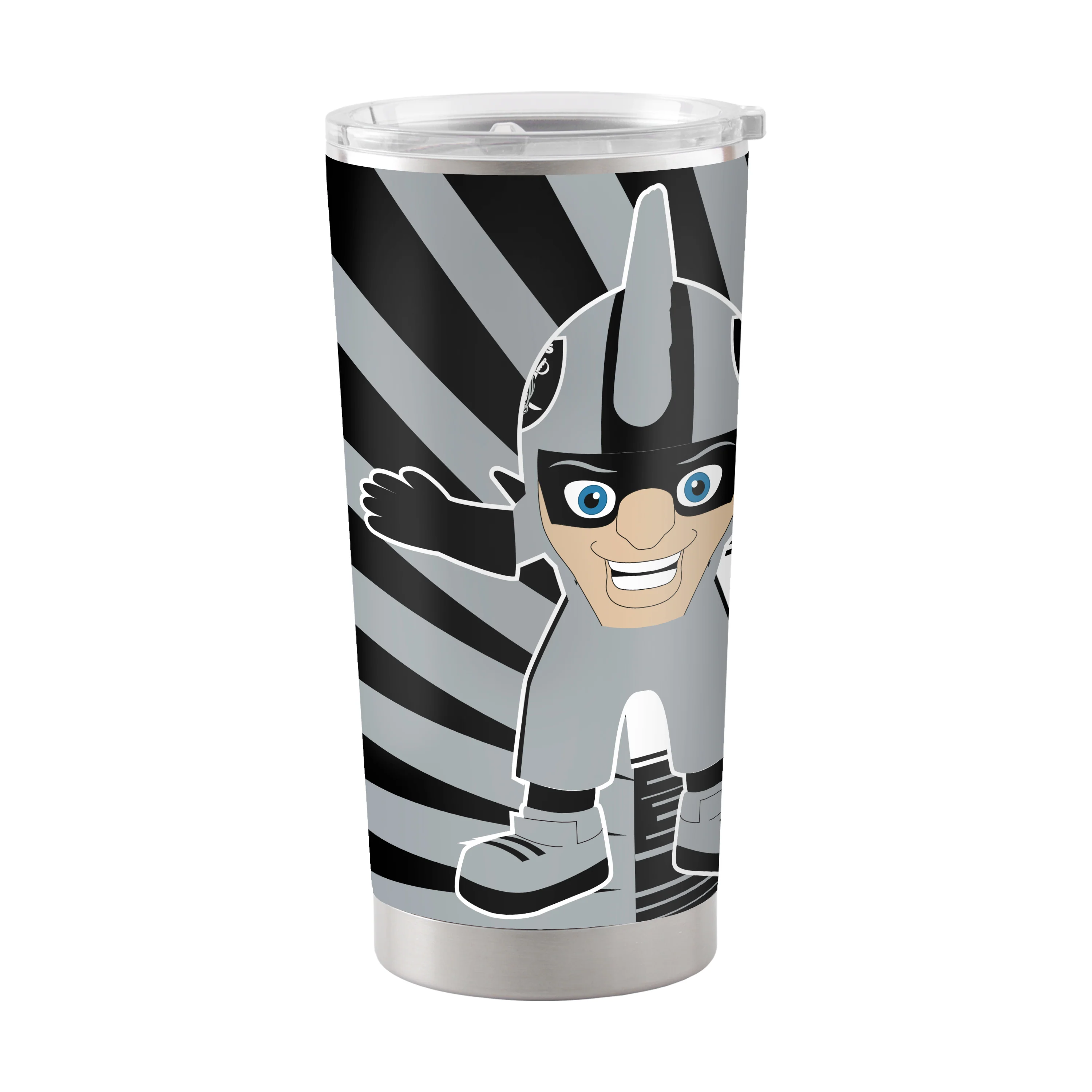 Las Vegas Raiders 20oz Mascot Stainless Steel Tumbler
