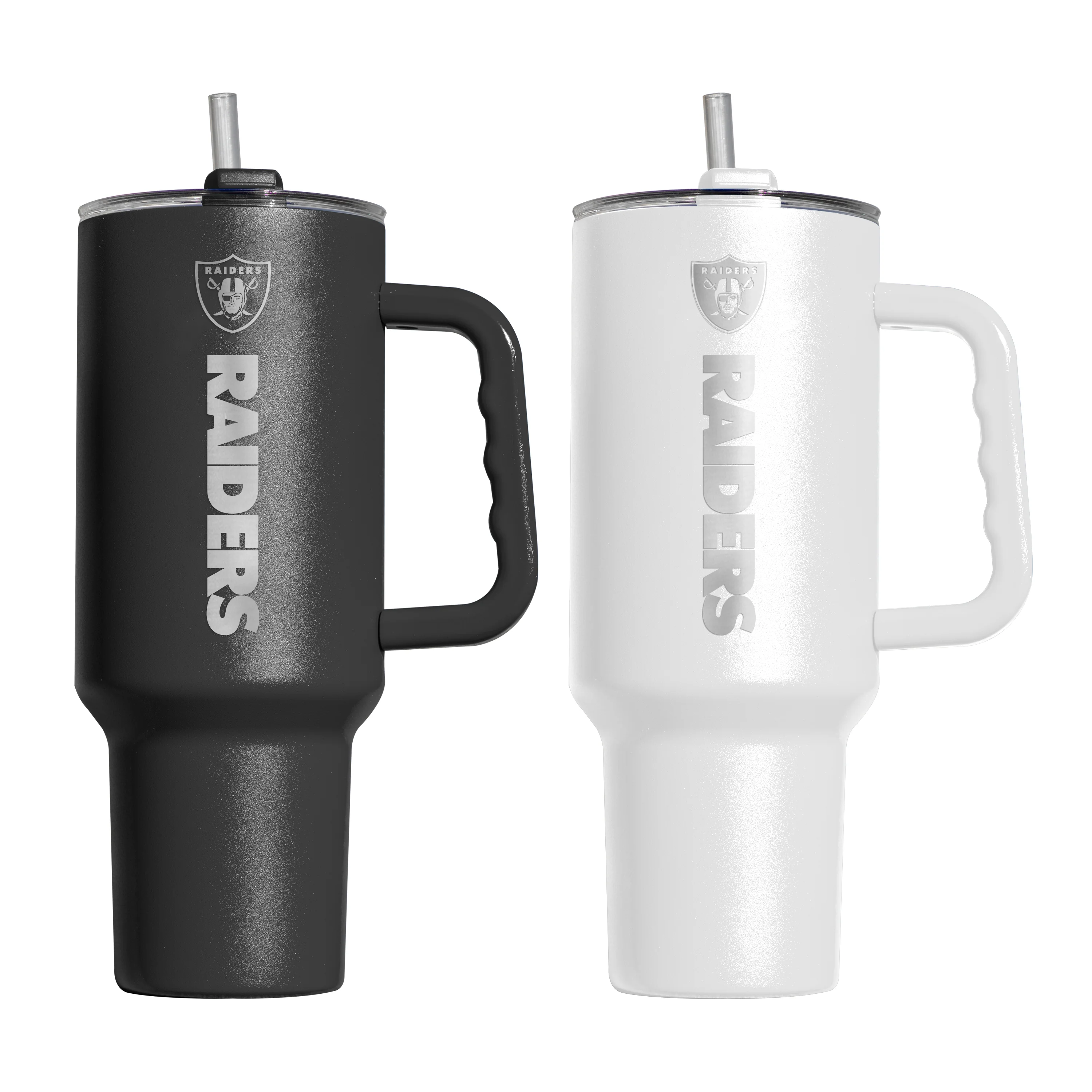 Las Vegas Raiders 40oz Etch SS Tumbler 2 Pack