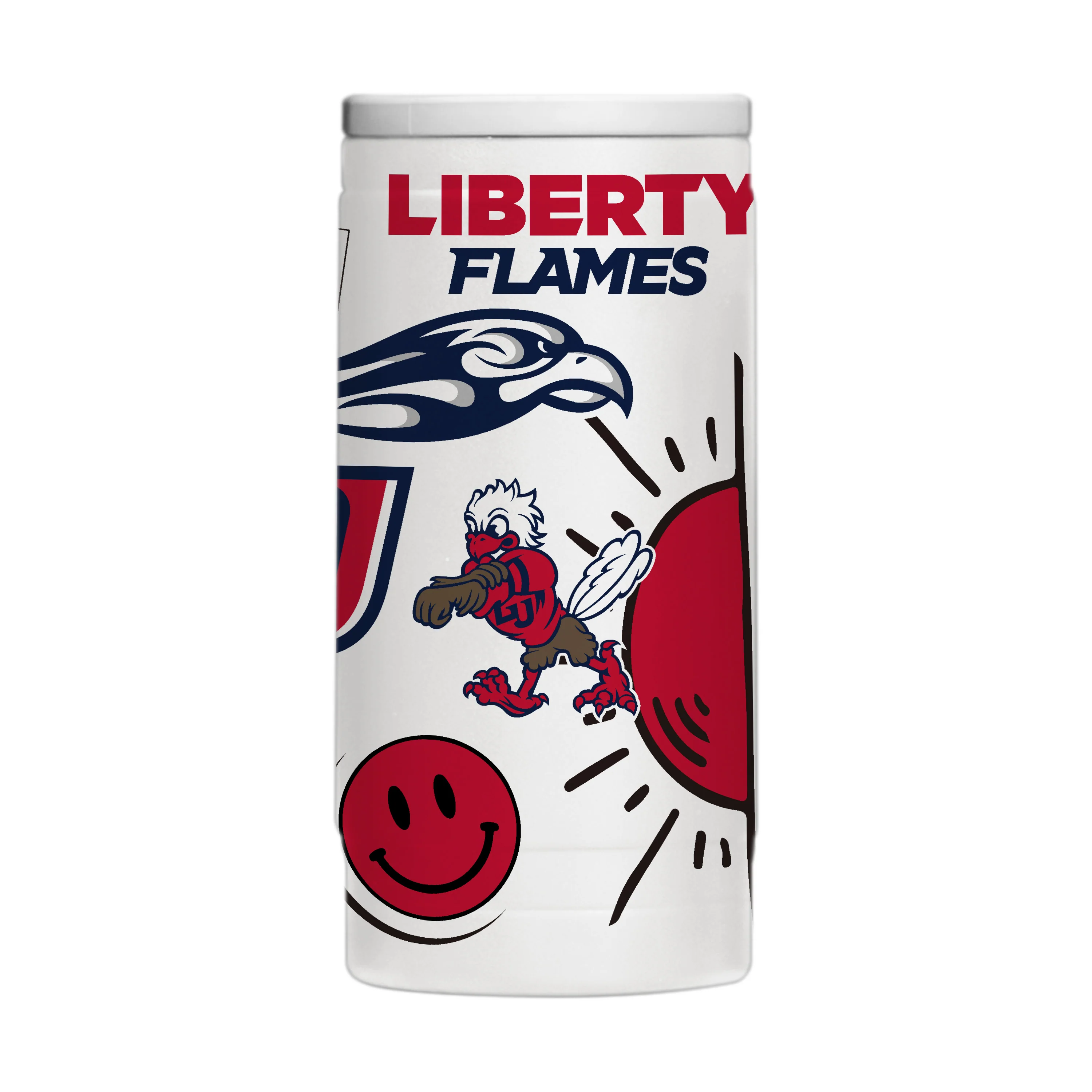 Liberty University 12oz Native Powdercoat SlimCan Coolie - Image 2