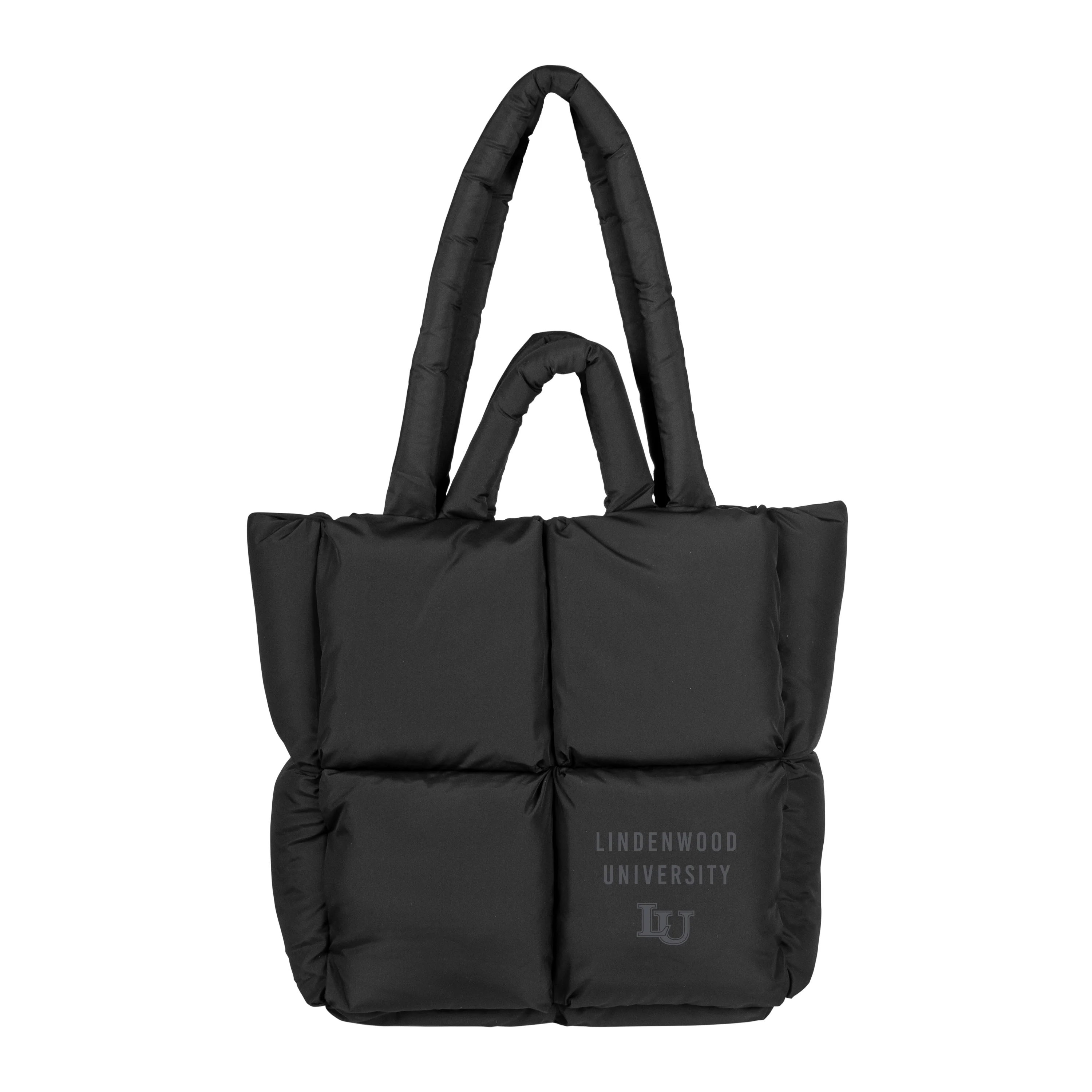 Lindenwood University Black Puff Tote