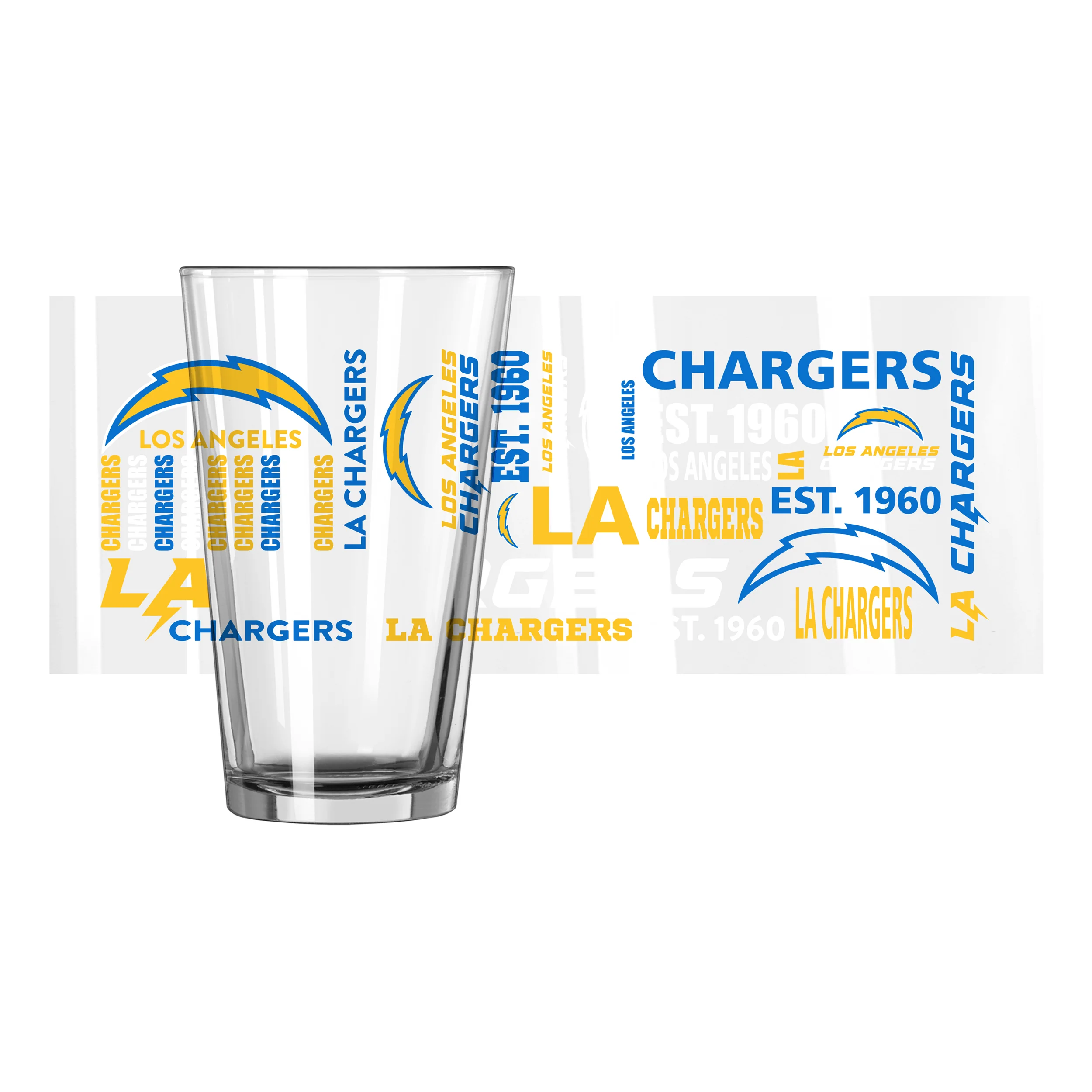 Los Angeles Chargers 16oz Spirit Pint Glass - Image 2