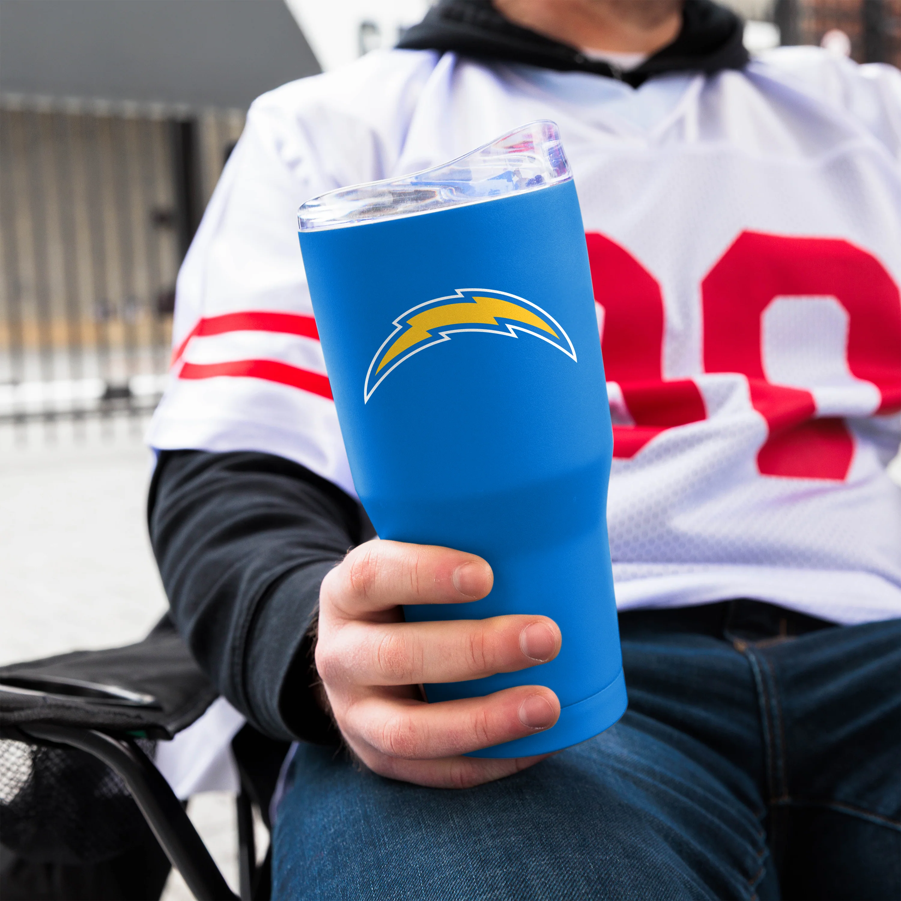 Los Angeles Chargers 30oz Flipside Powder Coat Tumbler - Image 3