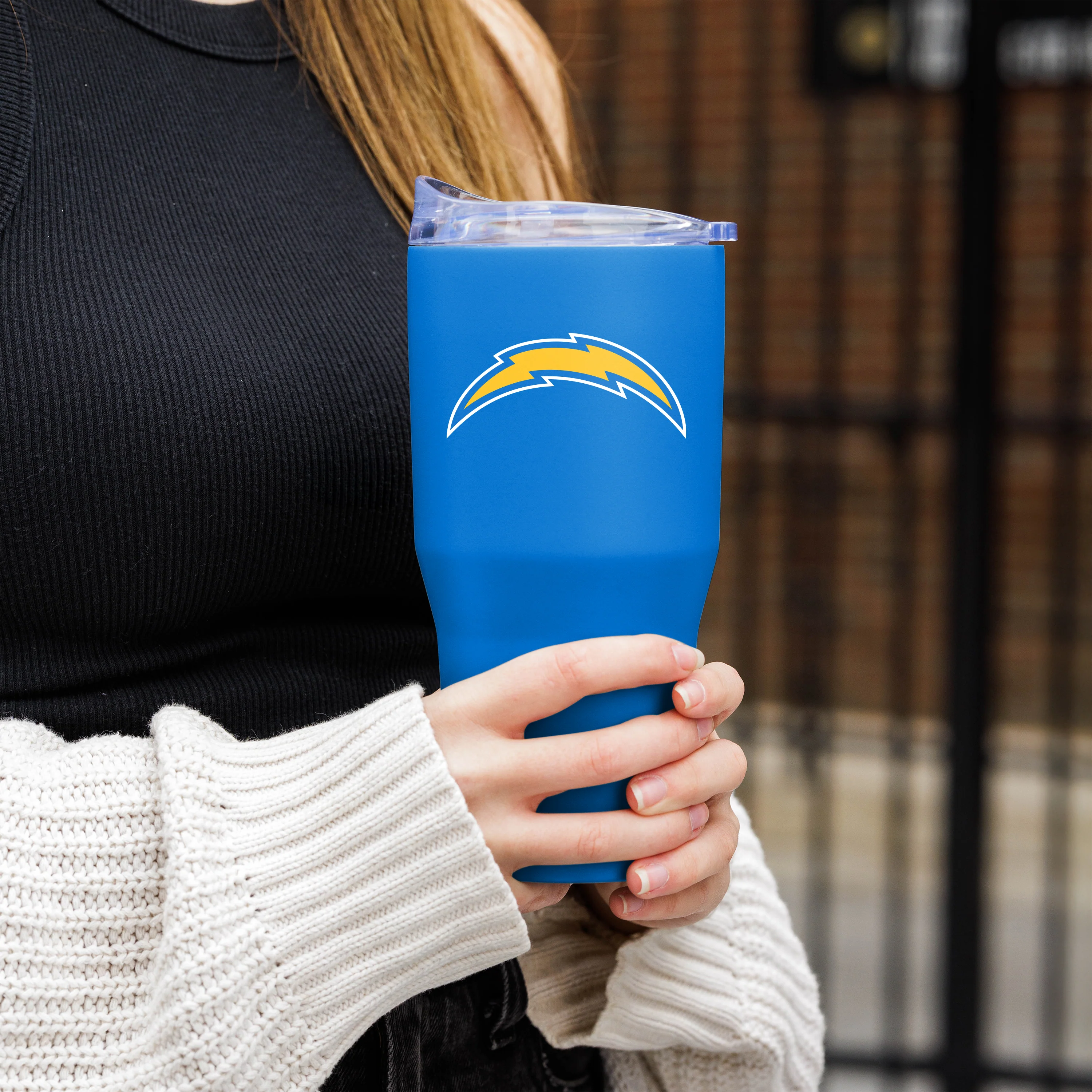 Los Angeles Chargers 30oz Flipside Powder Coat Tumbler - Image 4