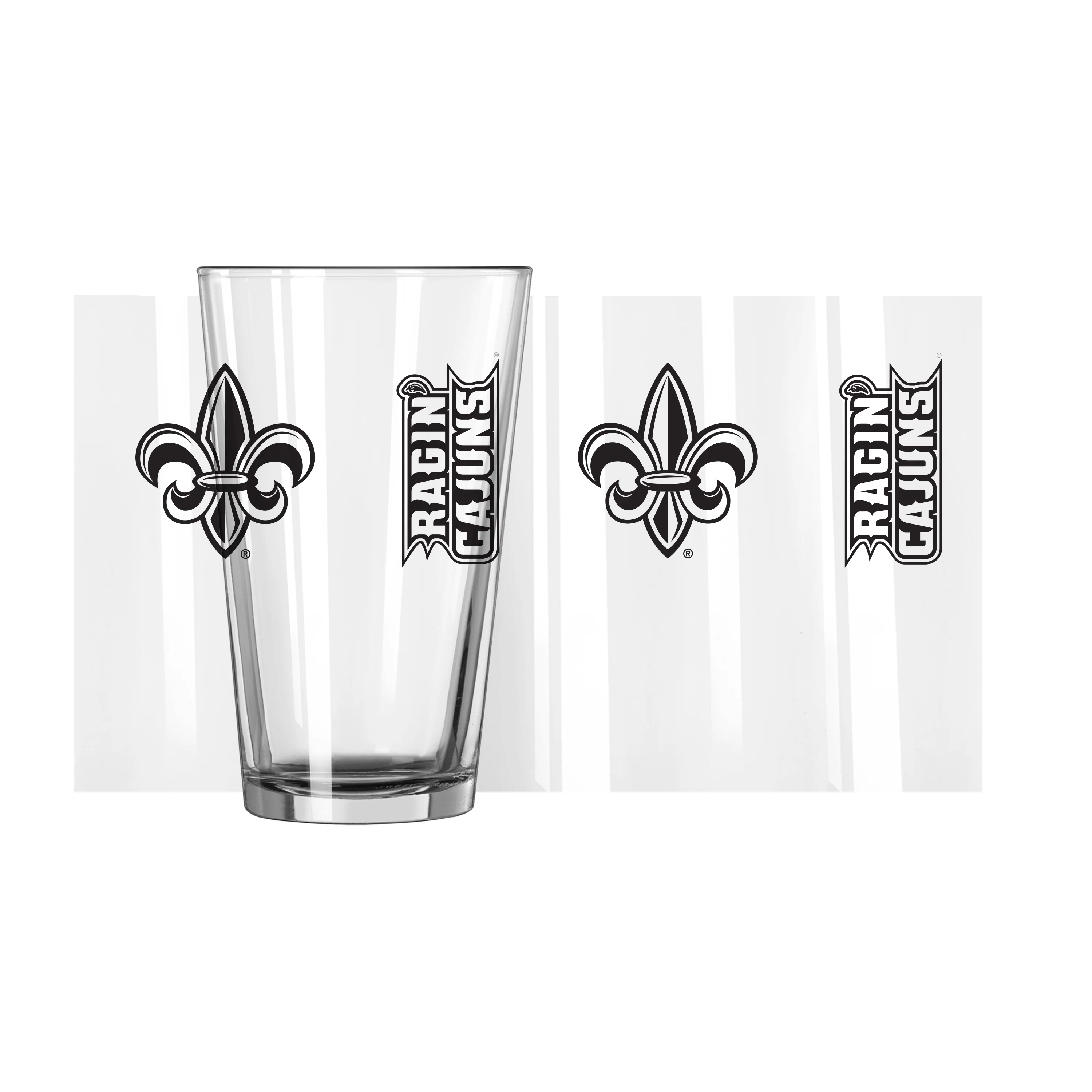 Louisiana Lafayette 16oz Gameday Pint Glass - Image 2