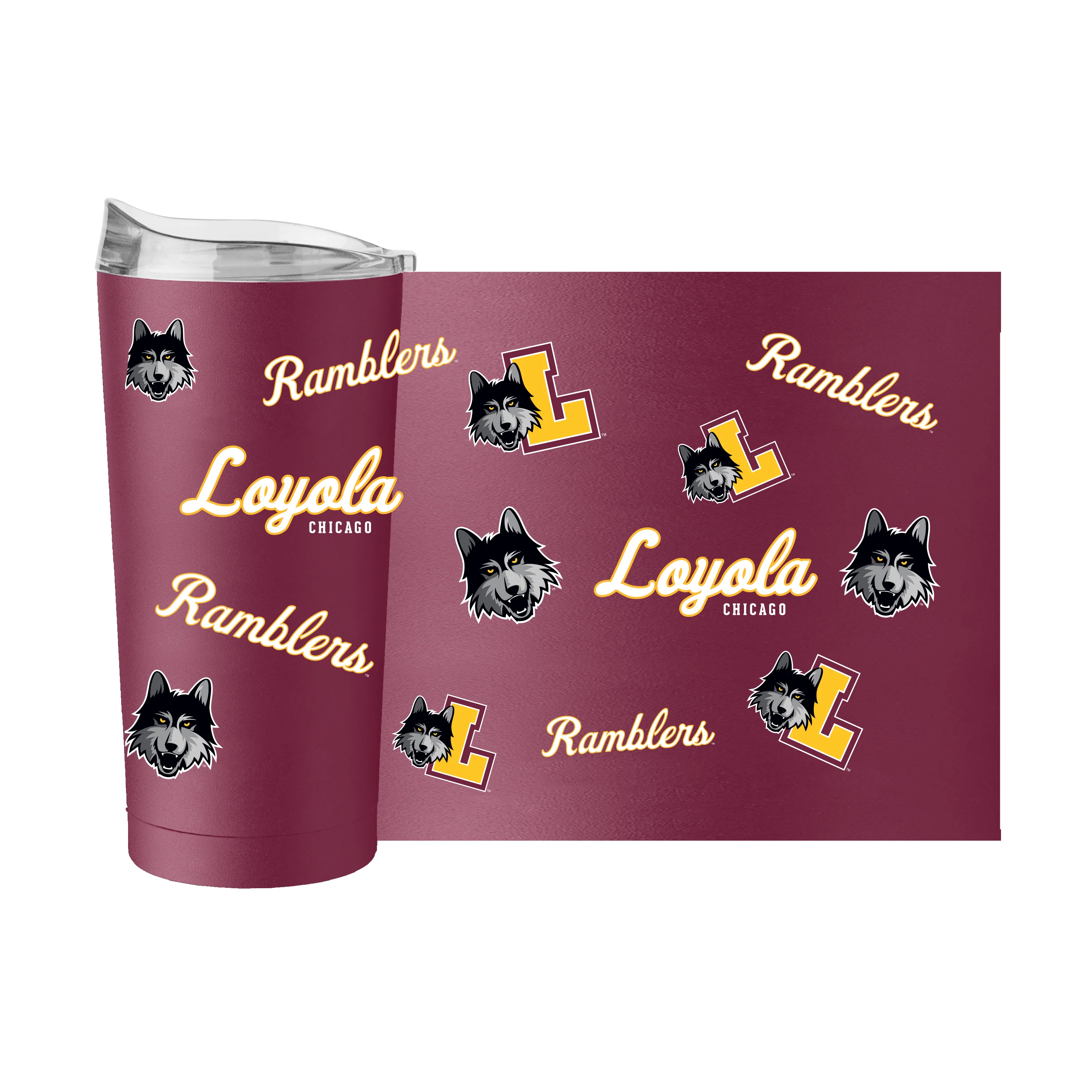 Loyola Lakeshore 20oz Dreamweave Powder Coat Tumbler - Image 3